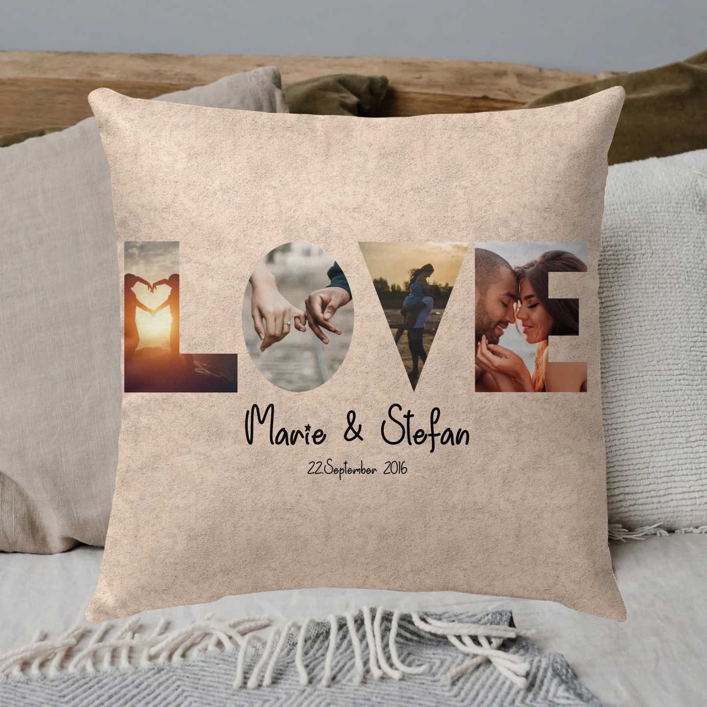 Personalisierte Decke: Fotorolle, Fotobox, Fotodecke, Leben, Liebe, Film - Individuelle Decke | Personalize Palace