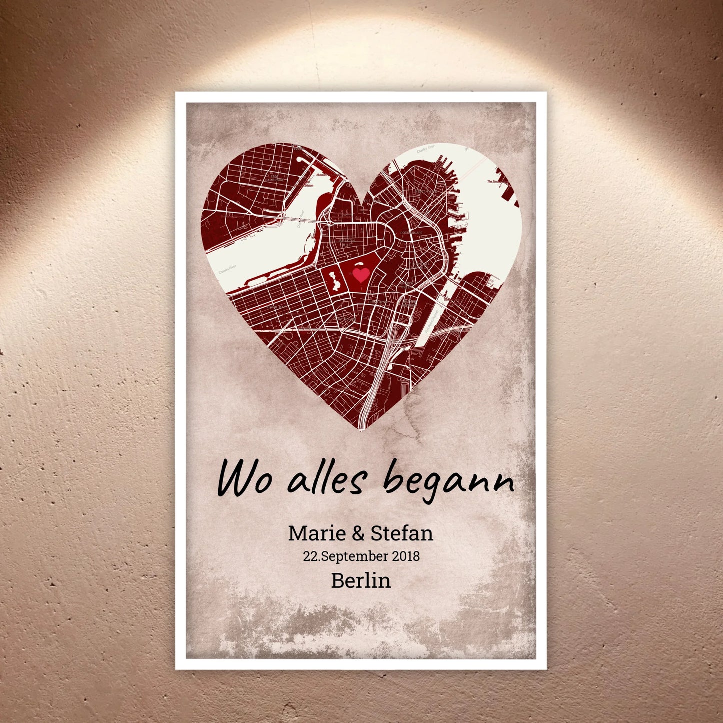 Where it all began - individual poster with gallery frame