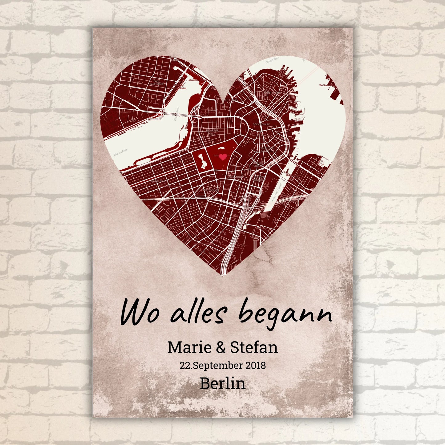 Where it all began - individual poster with gallery frame