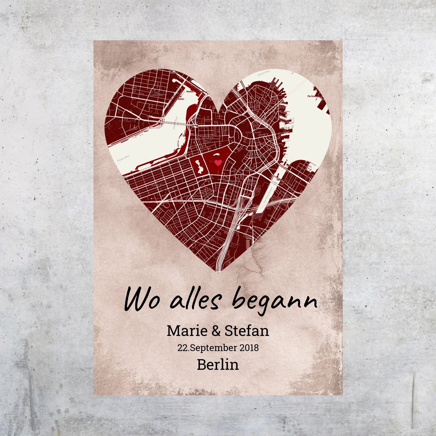 Where it all began - individual poster with gallery frame