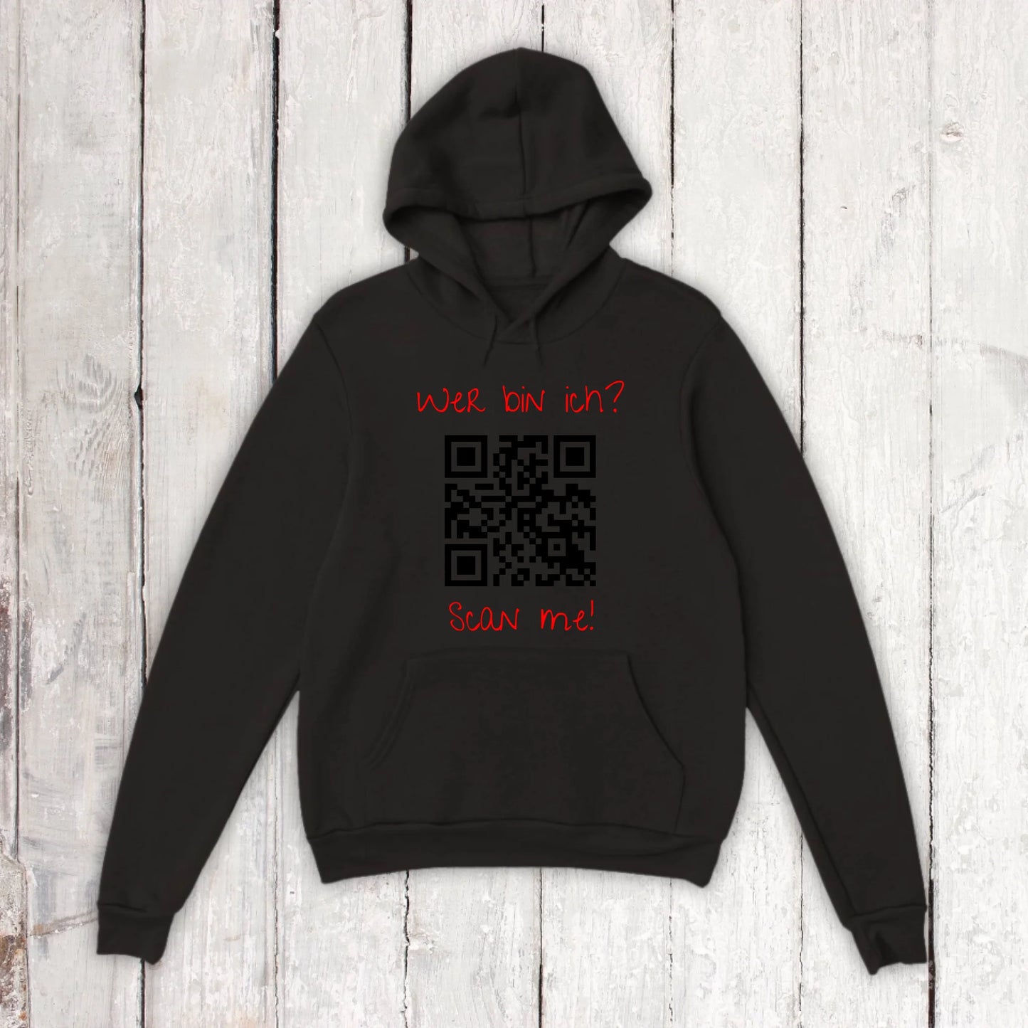 Your QR code | barcode with text - personalized T-shirt