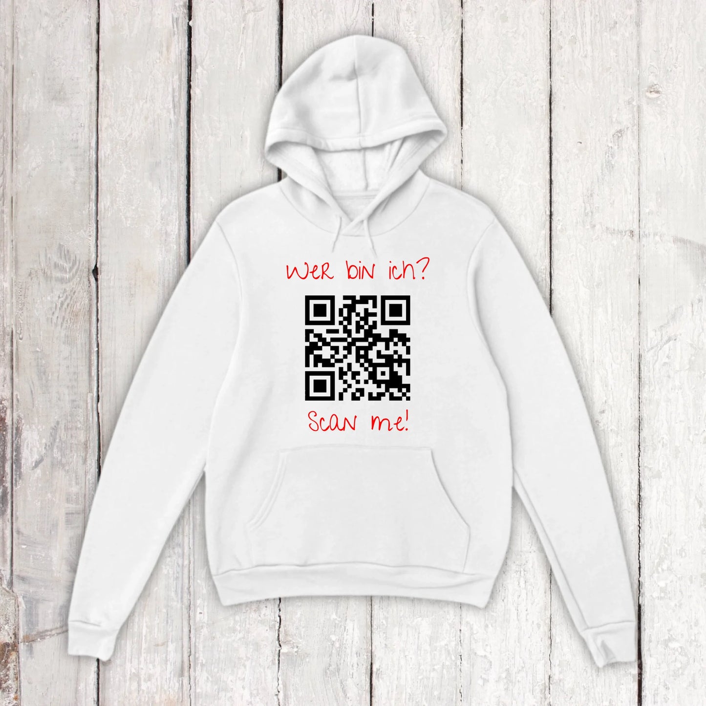 Your QR code | barcode with text - personalized T-shirt