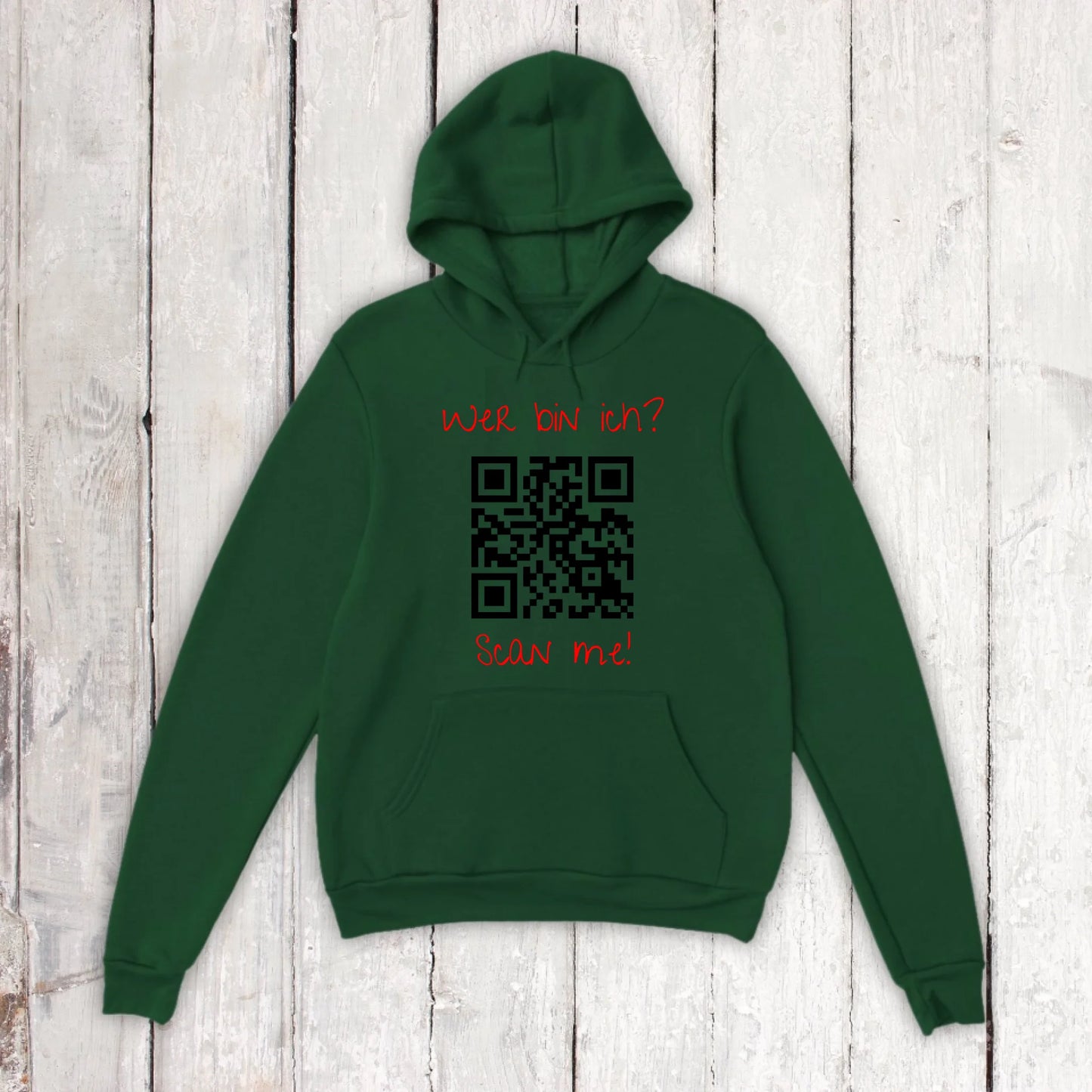 Your QR code | barcode with text - personalized T-shirt