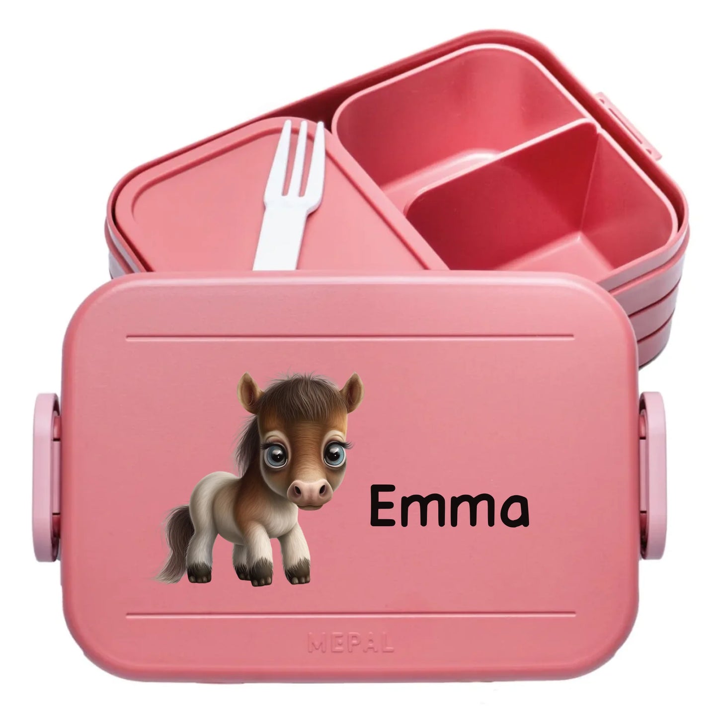 rosa Mepal Brotdose selber gestalten mit Bild und Text