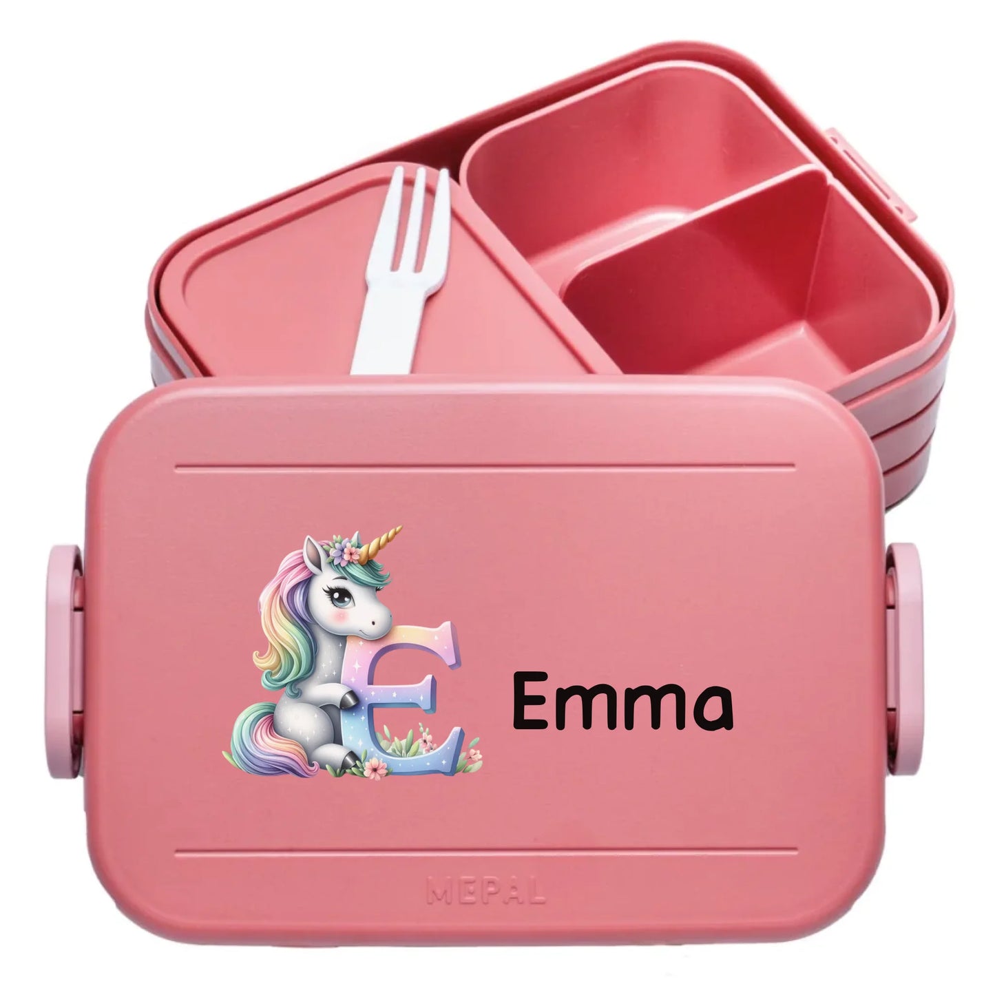 rosa Mepal Brotdose selber gestalten mit Bild und Text