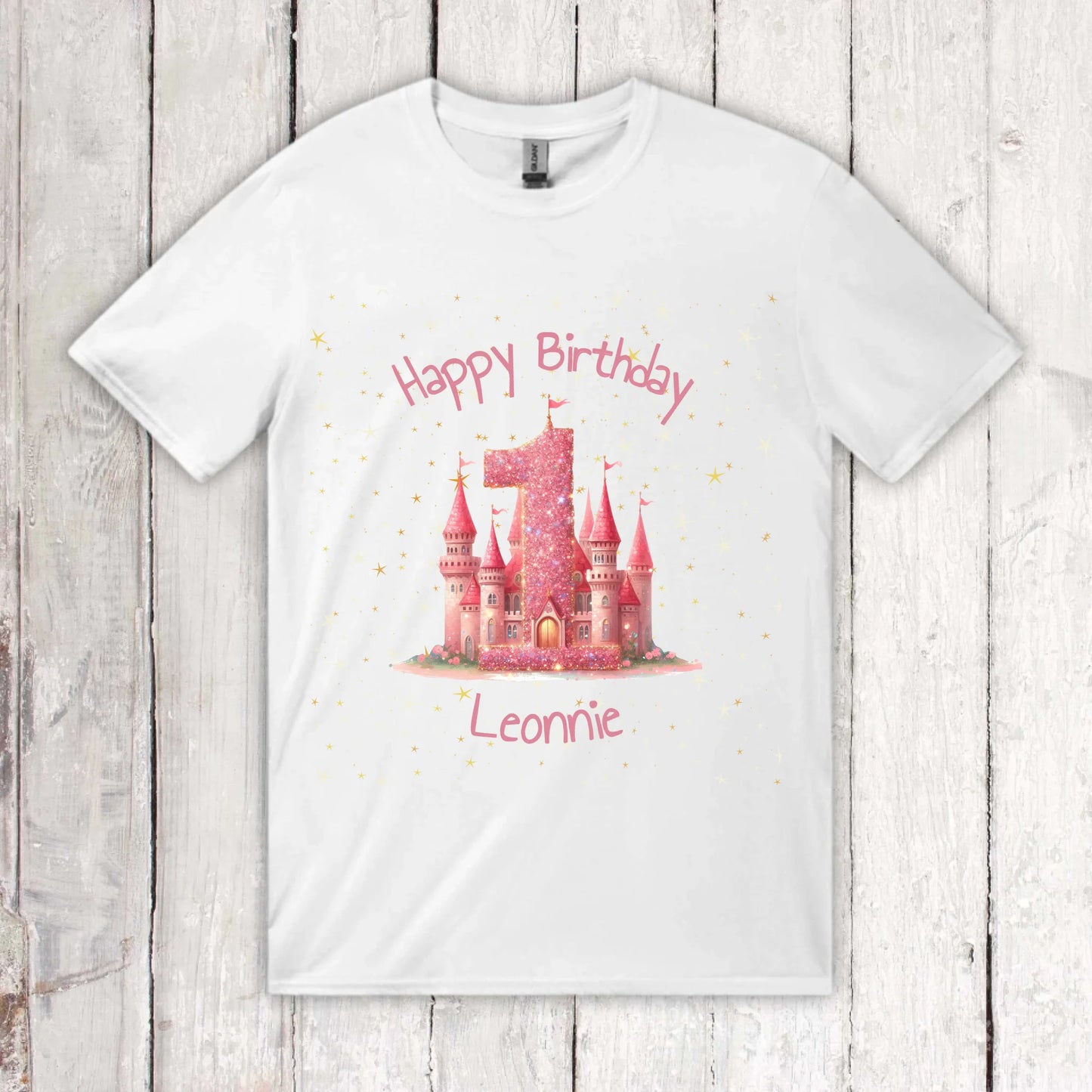 Birthday with number and name - personalized children's T-shirt