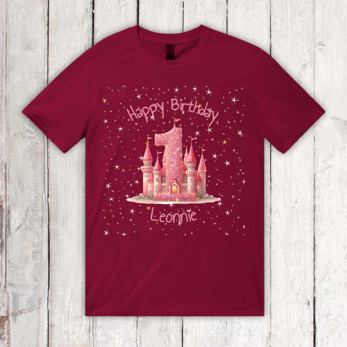 Birthday with number and name - personalized children's T-shirt