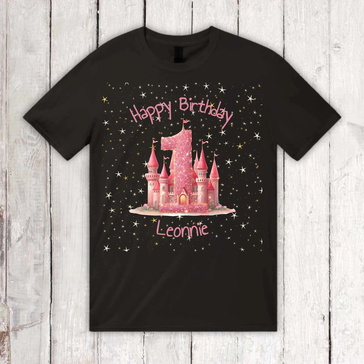 Birthday with number and name - personalized children's T-shirt