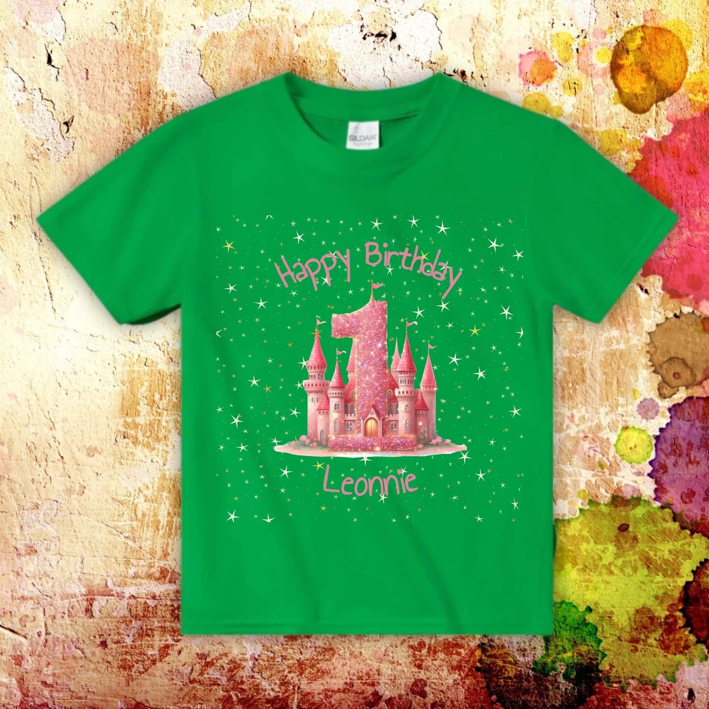 Birthday with number and name - personalized T-shirt