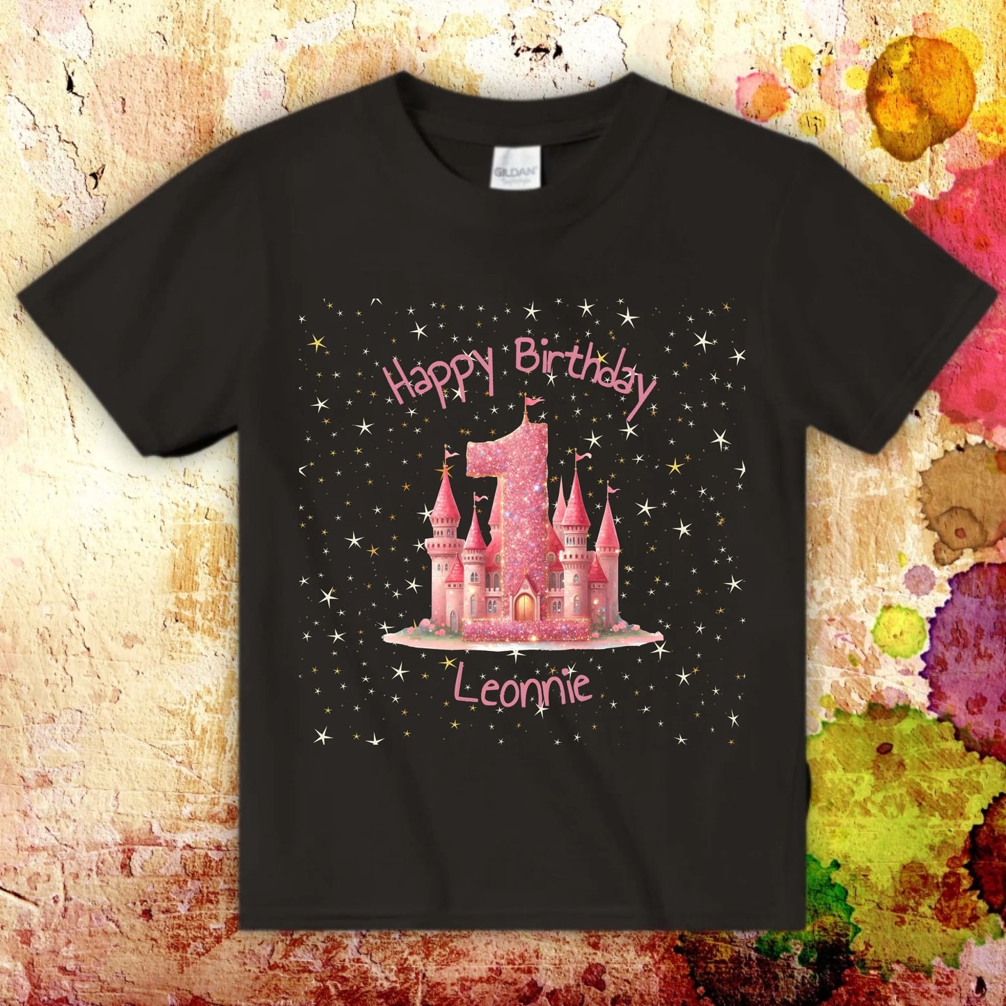 Birthday with number and name - personalized T-shirt
