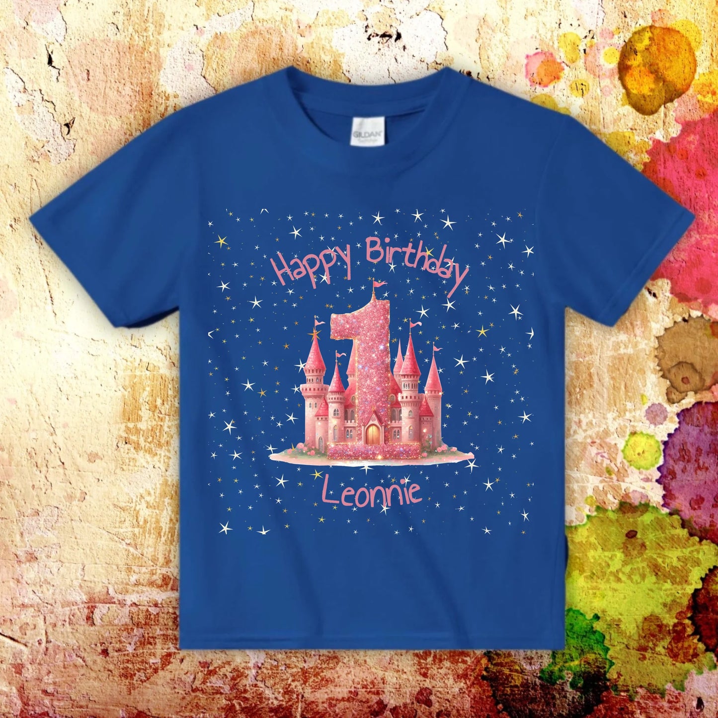 Birthday with number and name - personalized T-shirt