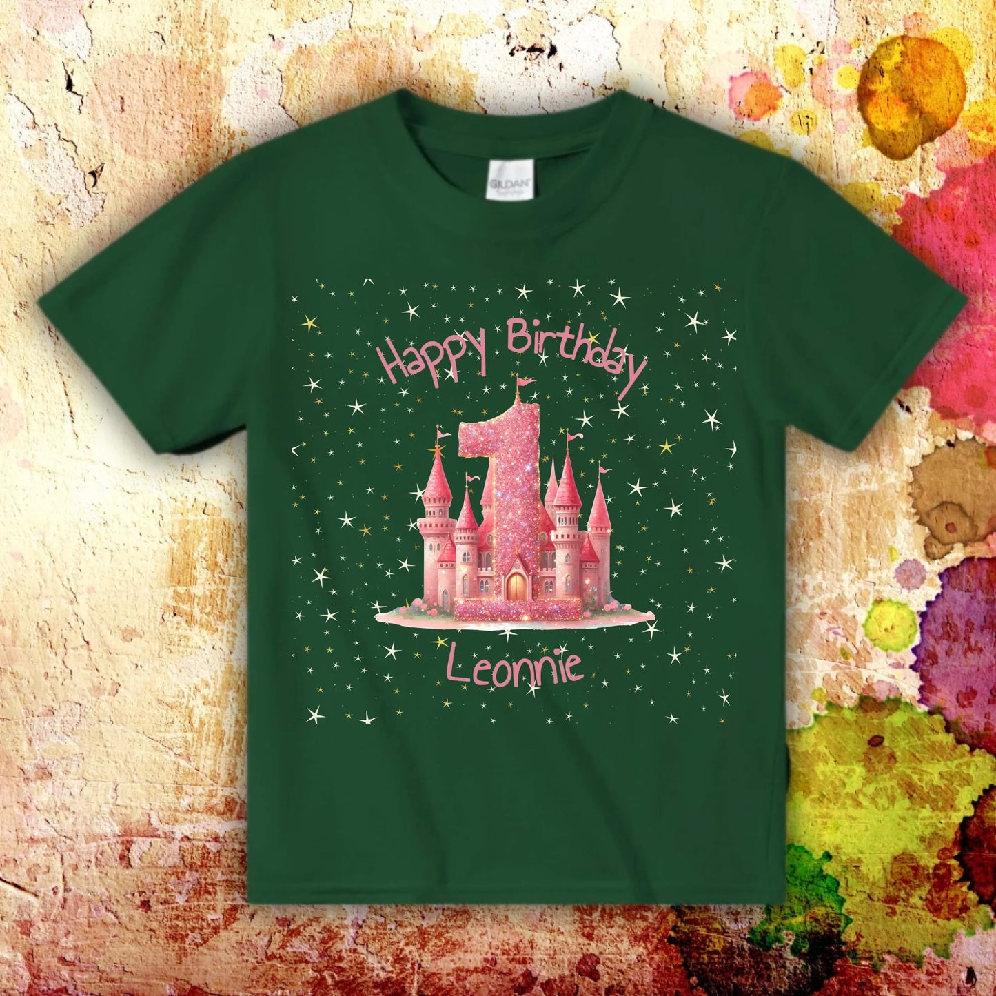 Birthday with number and name - personalized T-shirt