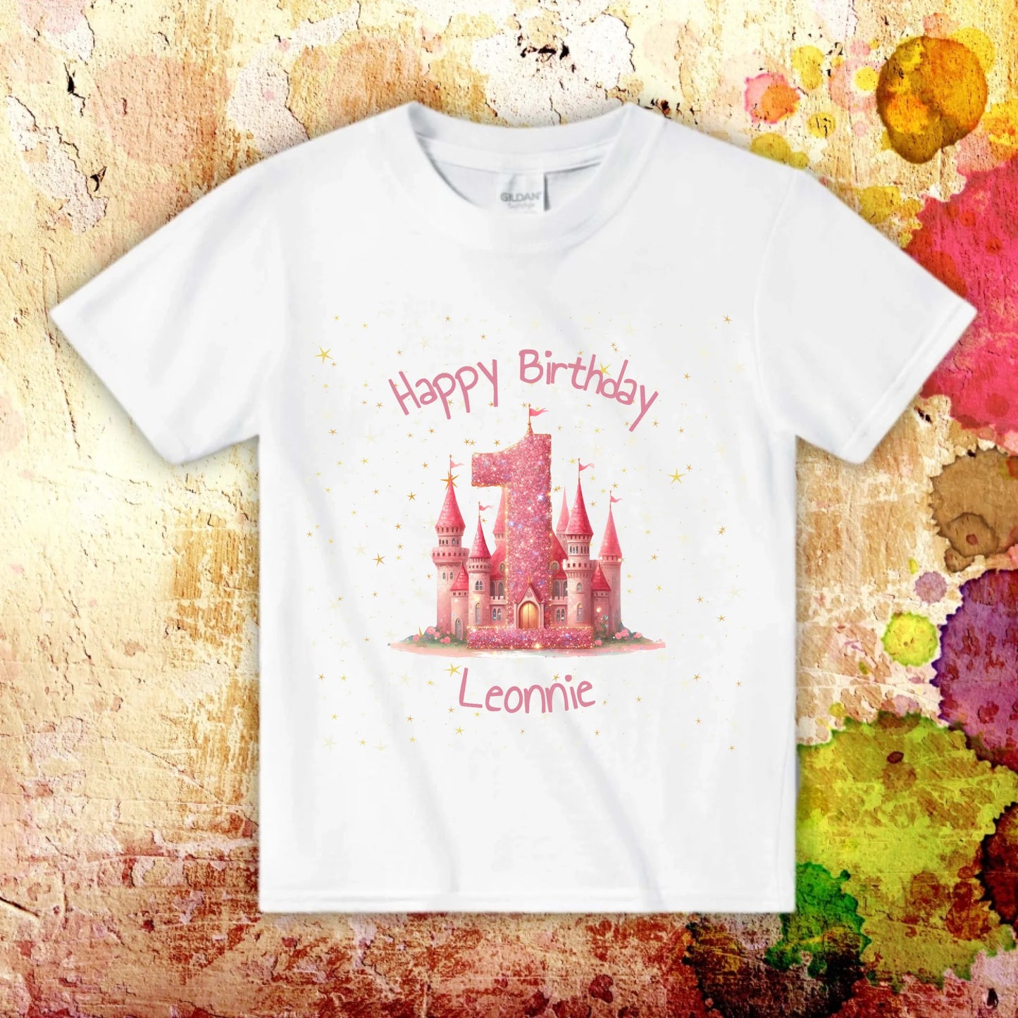 Birthday with number and name - personalized T-shirt