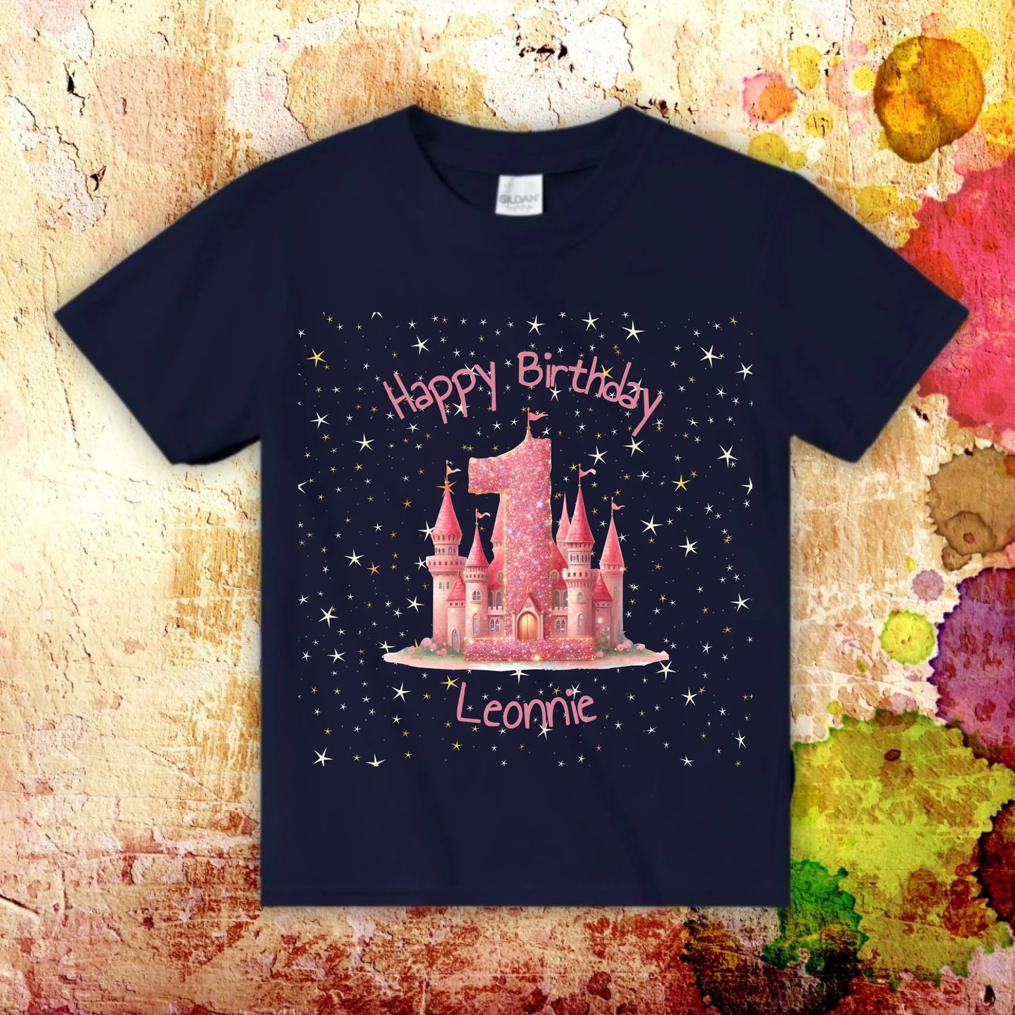 Birthday with number and name - personalized T-shirt