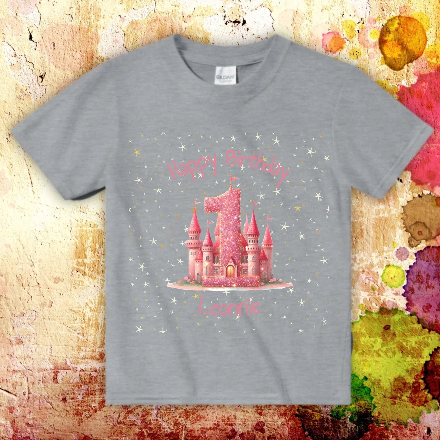 Birthday with number and name - personalized T-shirt