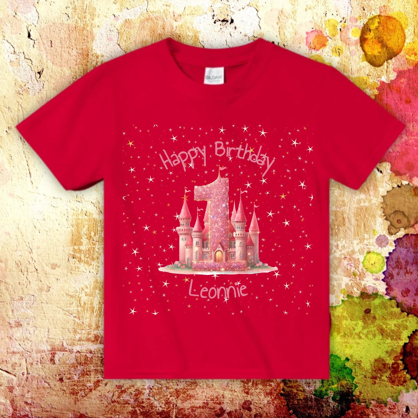 Birthday with number and name - personalized T-shirt