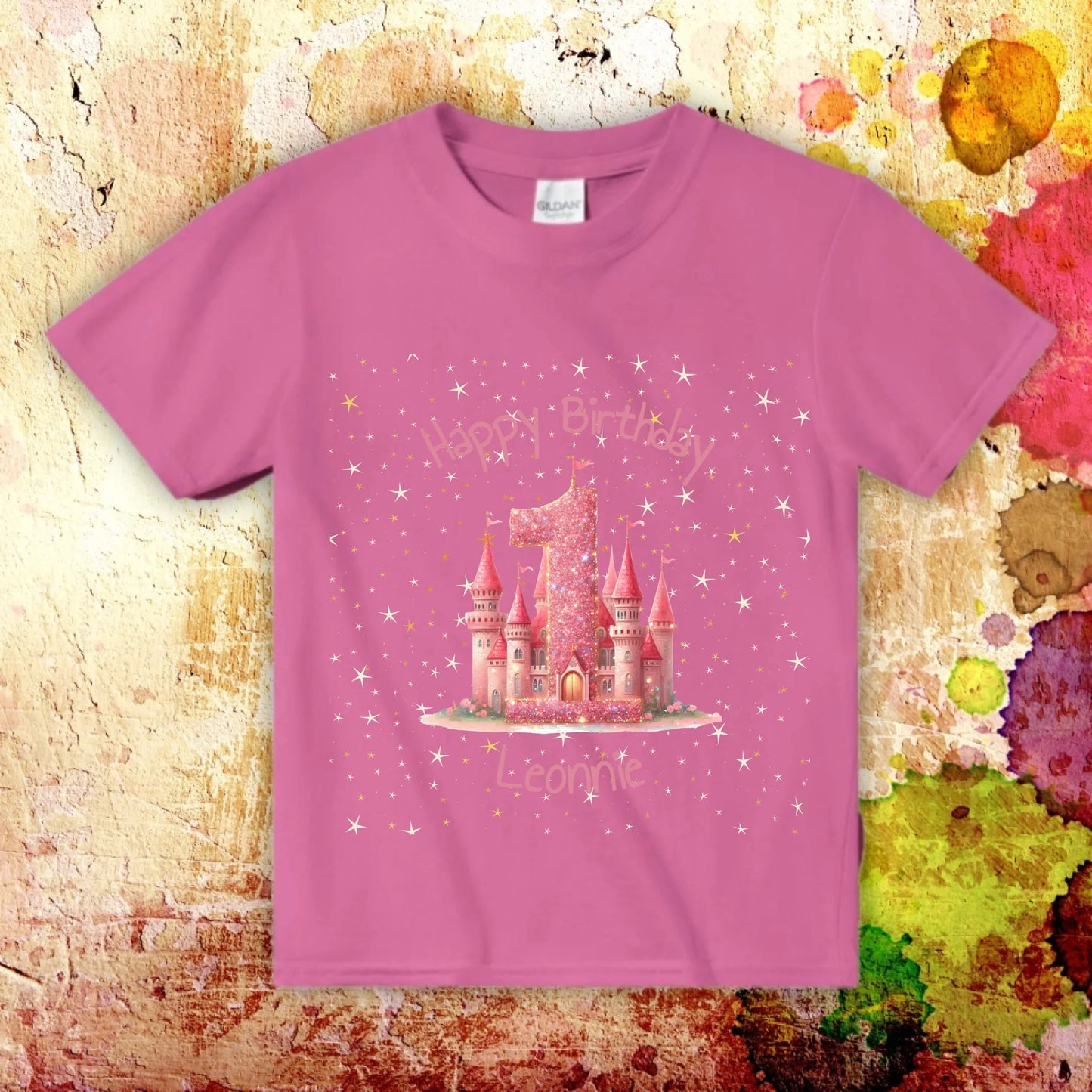 Birthday with number and name - personalized T-shirt