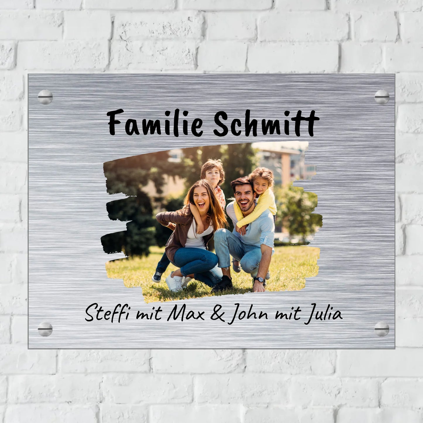 Türschild mit Löchern zum Befestigen für Innen und Außen