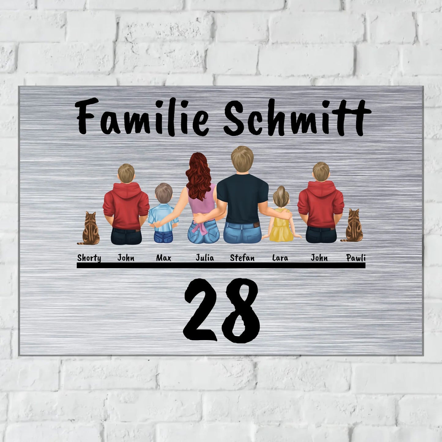 Aluminium Schild für Innen und Außen