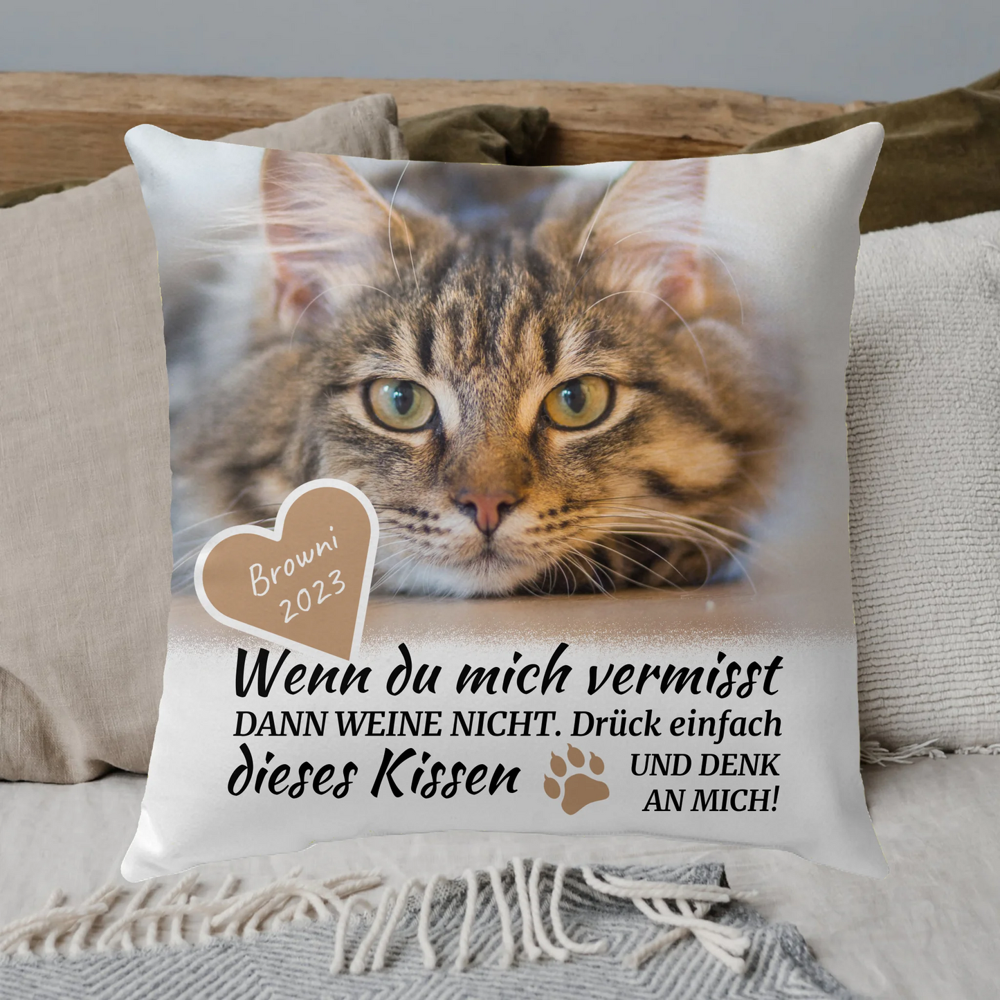 Personalisiertes Kissen: Danke an deinen Hund - Individuelles Kissen | Personalize Palace