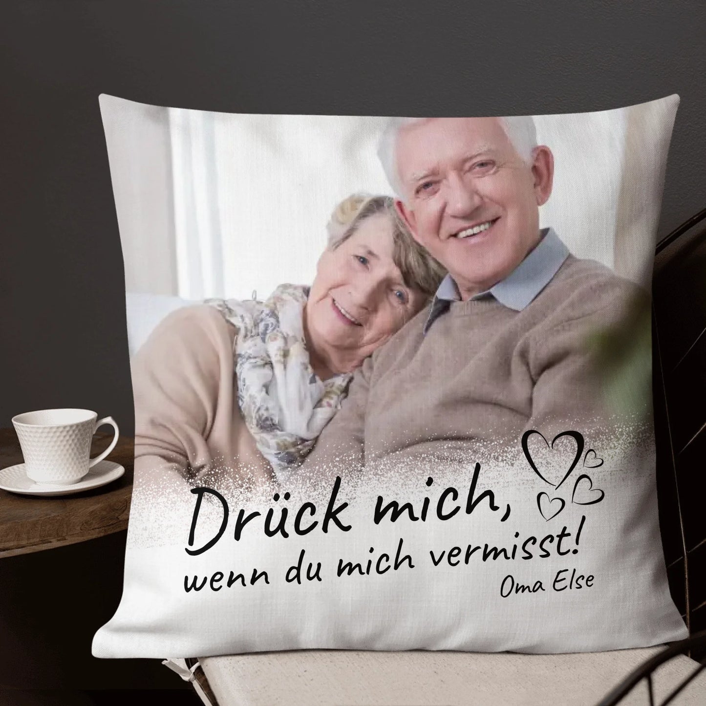 Personalisierte Decke: Trauerspruch mit Foto - Erinnerungsstück für Verstorbene - Individuelle Decke | Personalize Palace