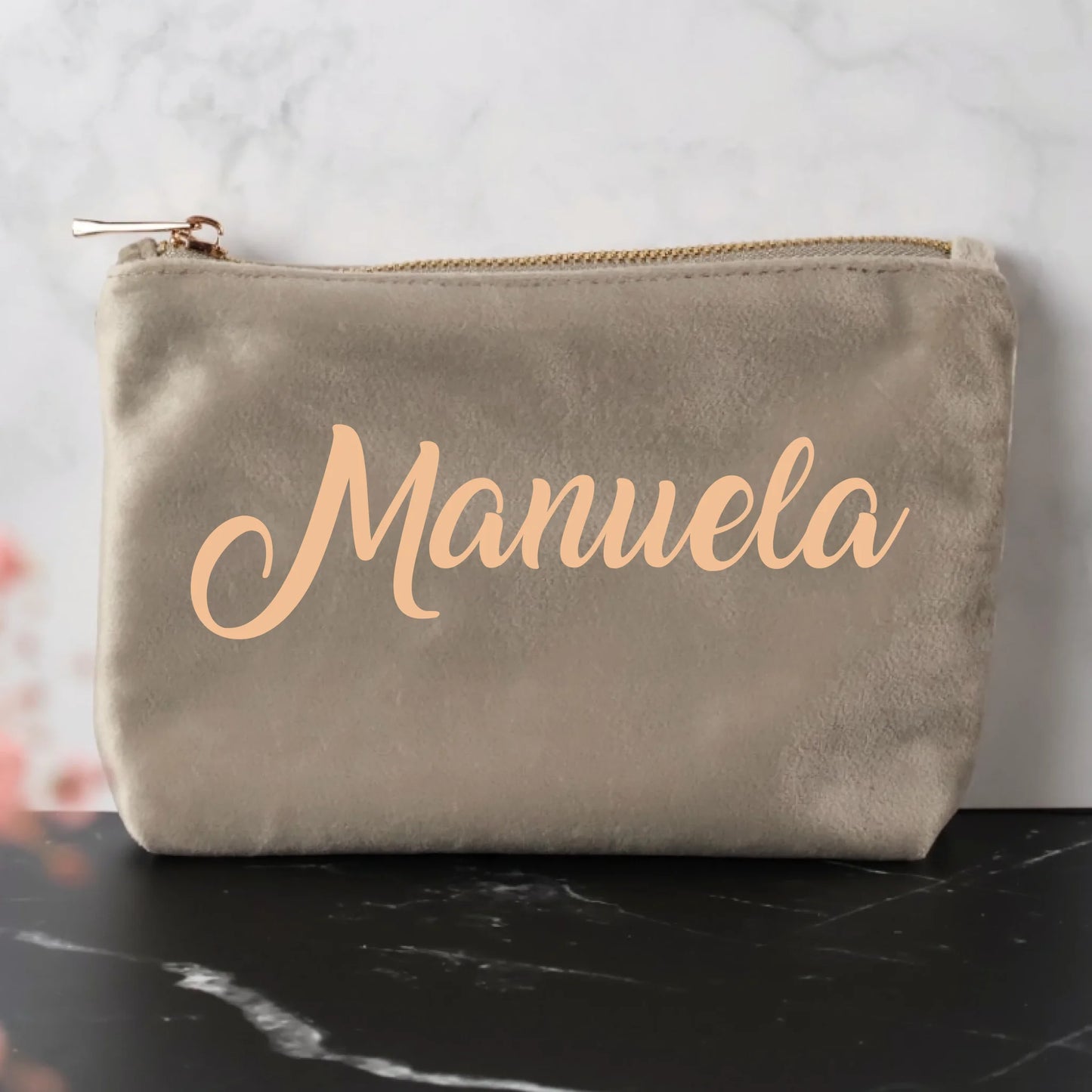 Dein Name oder Text - Individuelle Filz Kosmetiktasche | Personalize Palace