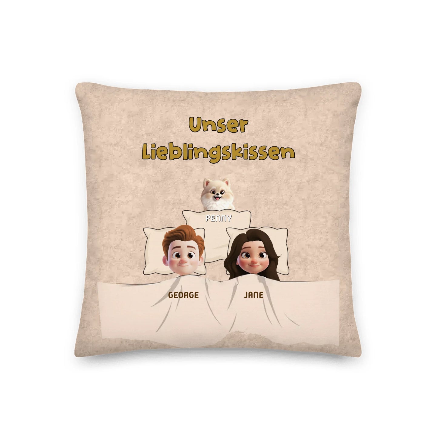 Personalisiertes Kissen: Unser Lieblings-Schlafkissen mit unseren Fellnasen - individuelles Kissen | Personalize Palace