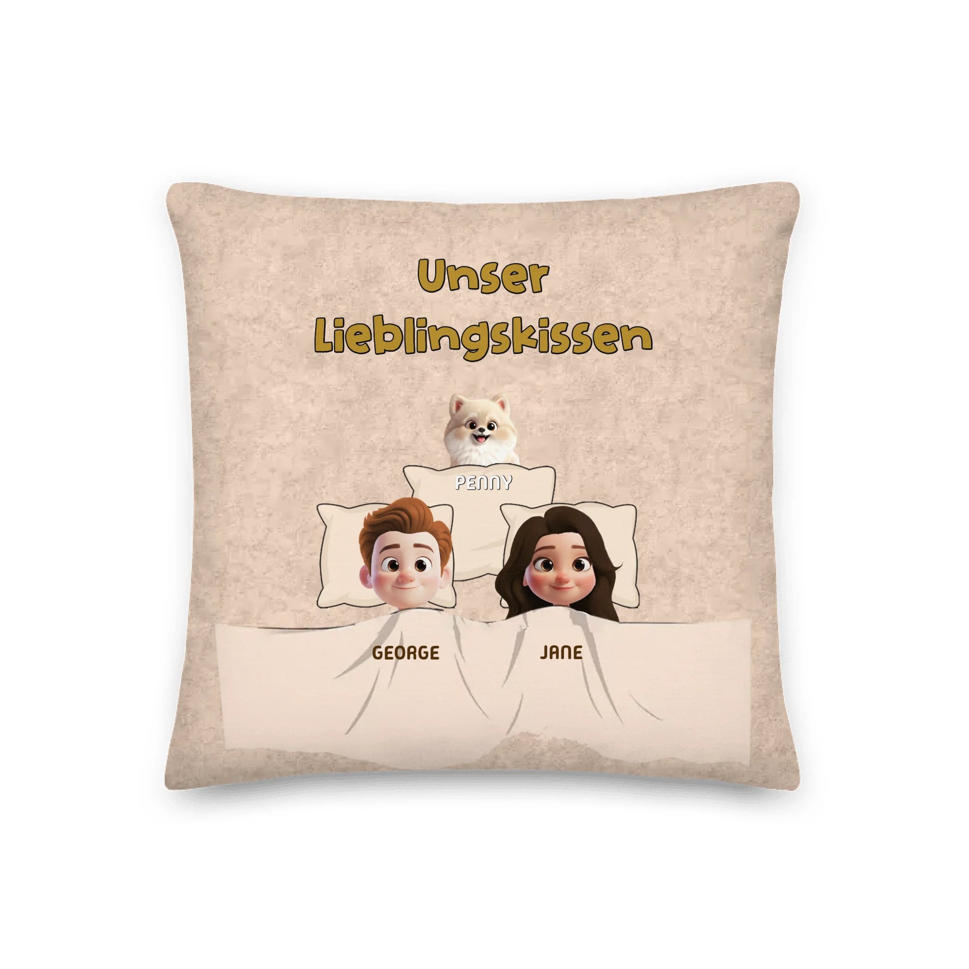 Personalisiertes Kissen: Unser Lieblings-Schlafkissen mit unseren Fellnasen - individuelles Kissen | Personalize Palace