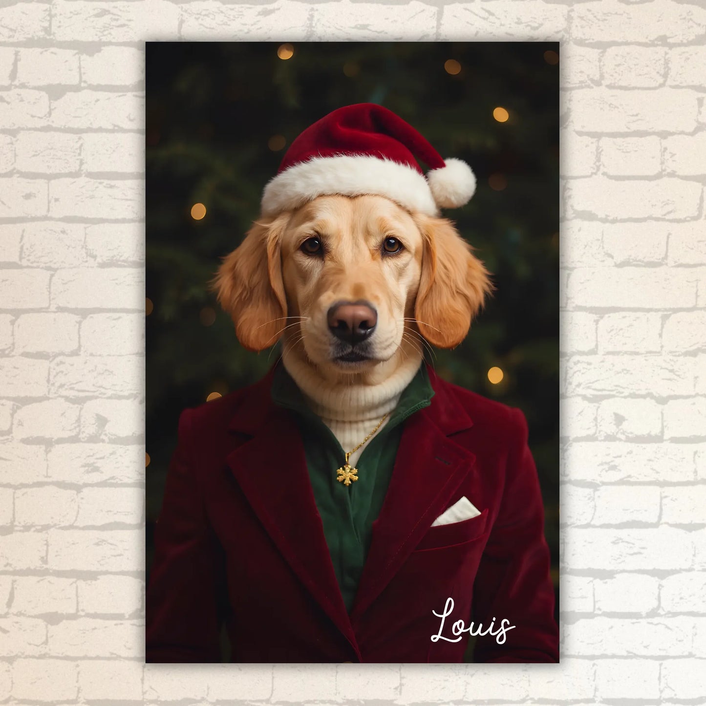 Personalisierte Bilder: Haustier in verschiedenen Outfits und Stilen - individuelles Poster | Personalize Palace