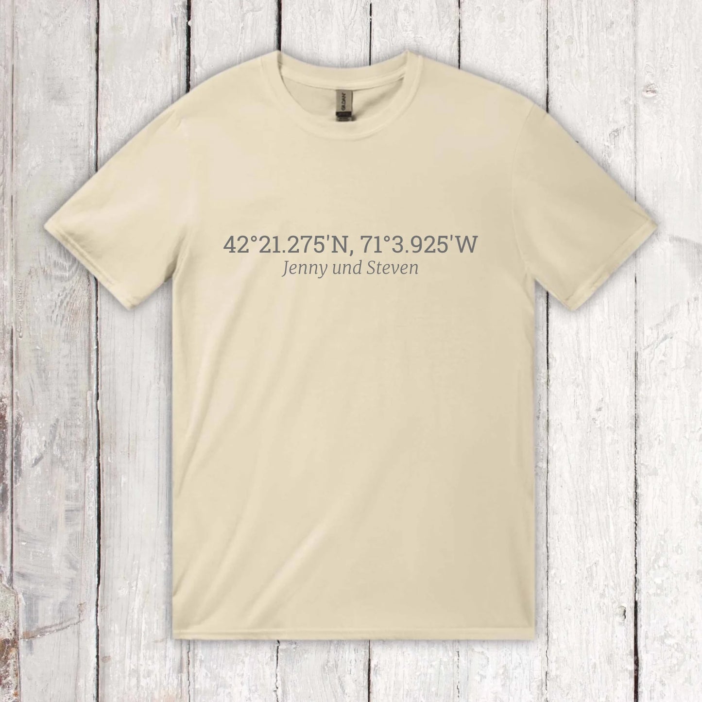 Your shared coordinates - personalized hoodie