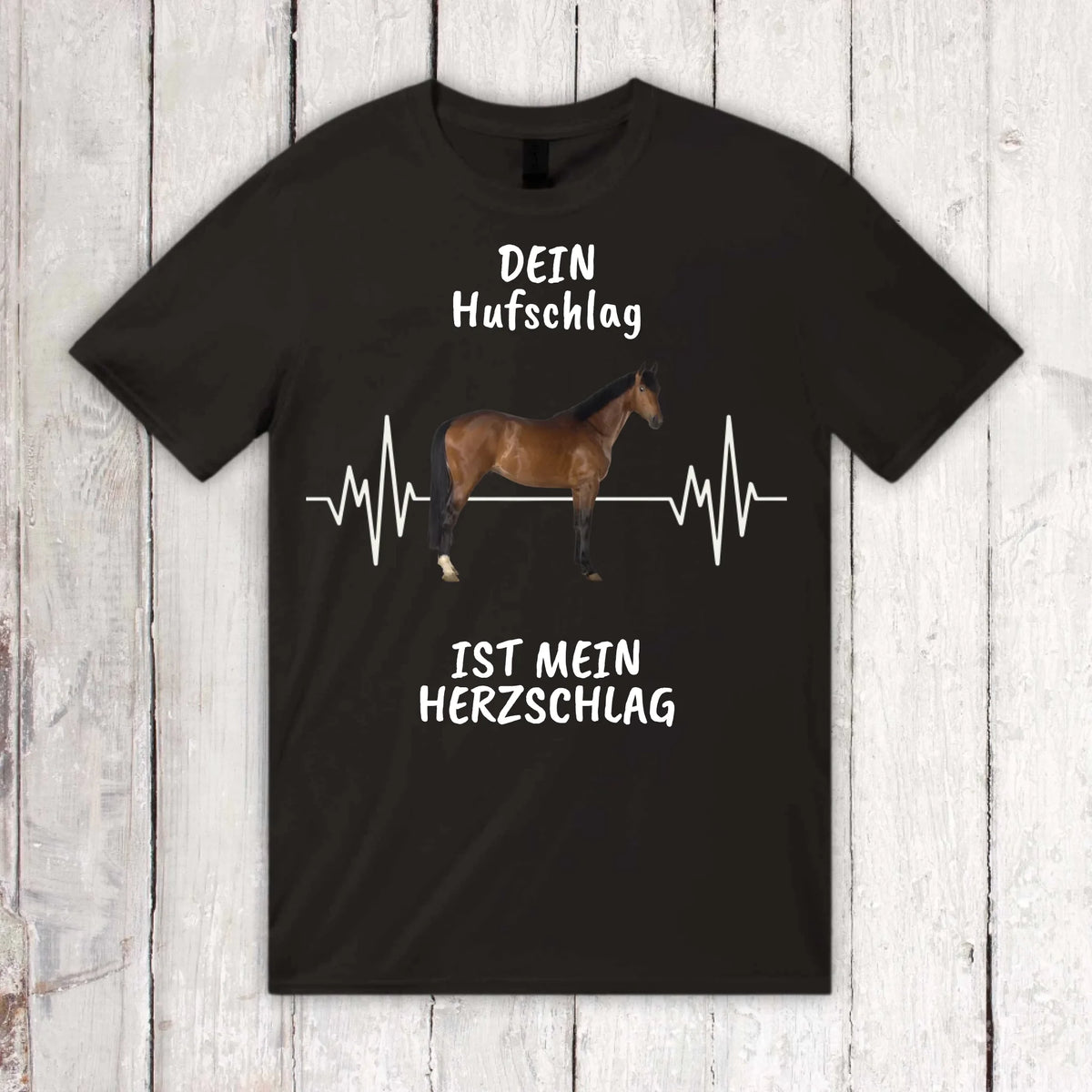 Hoodie mit Pferde Herzschlag und deinem Foto - individueller Hoodie | Personalize Palace