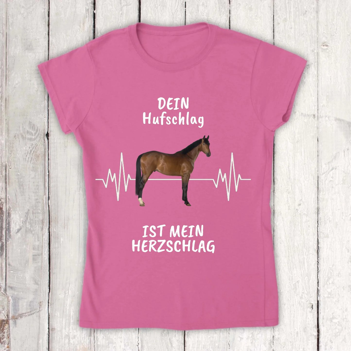 Hoodie with horse heartbeat and your photo - personalized hoodie