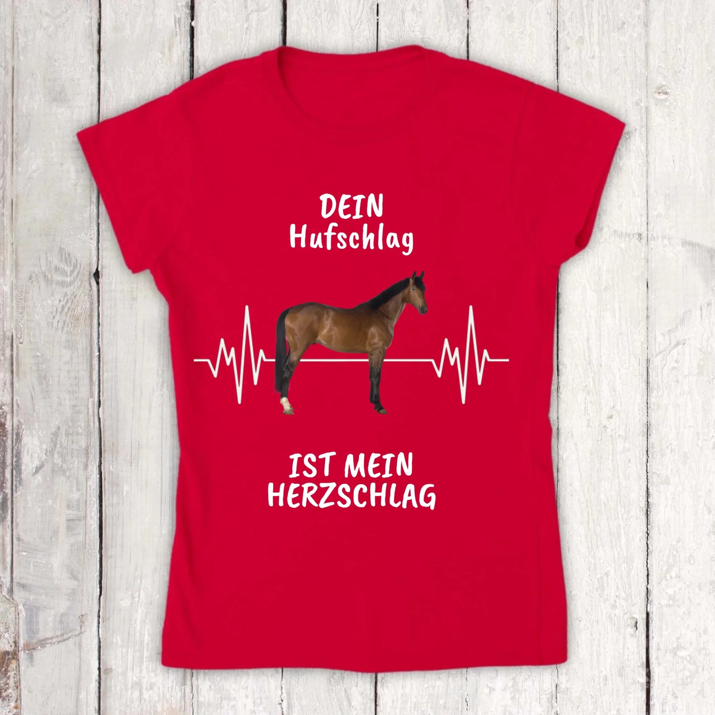 Hoodie with horse heartbeat and your photo - personalized hoodie