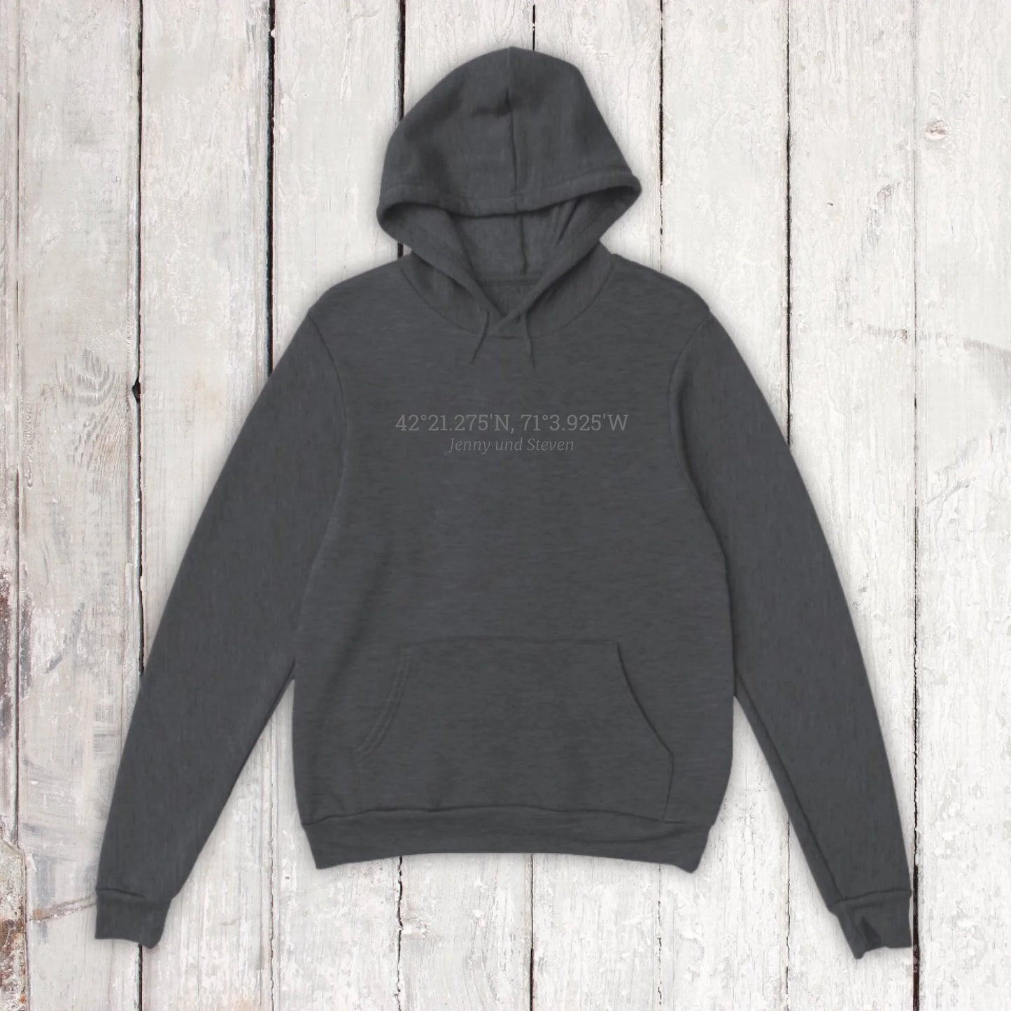eure gemeinsamen Koordinaten - individueller Hoodie | Personalize Palace