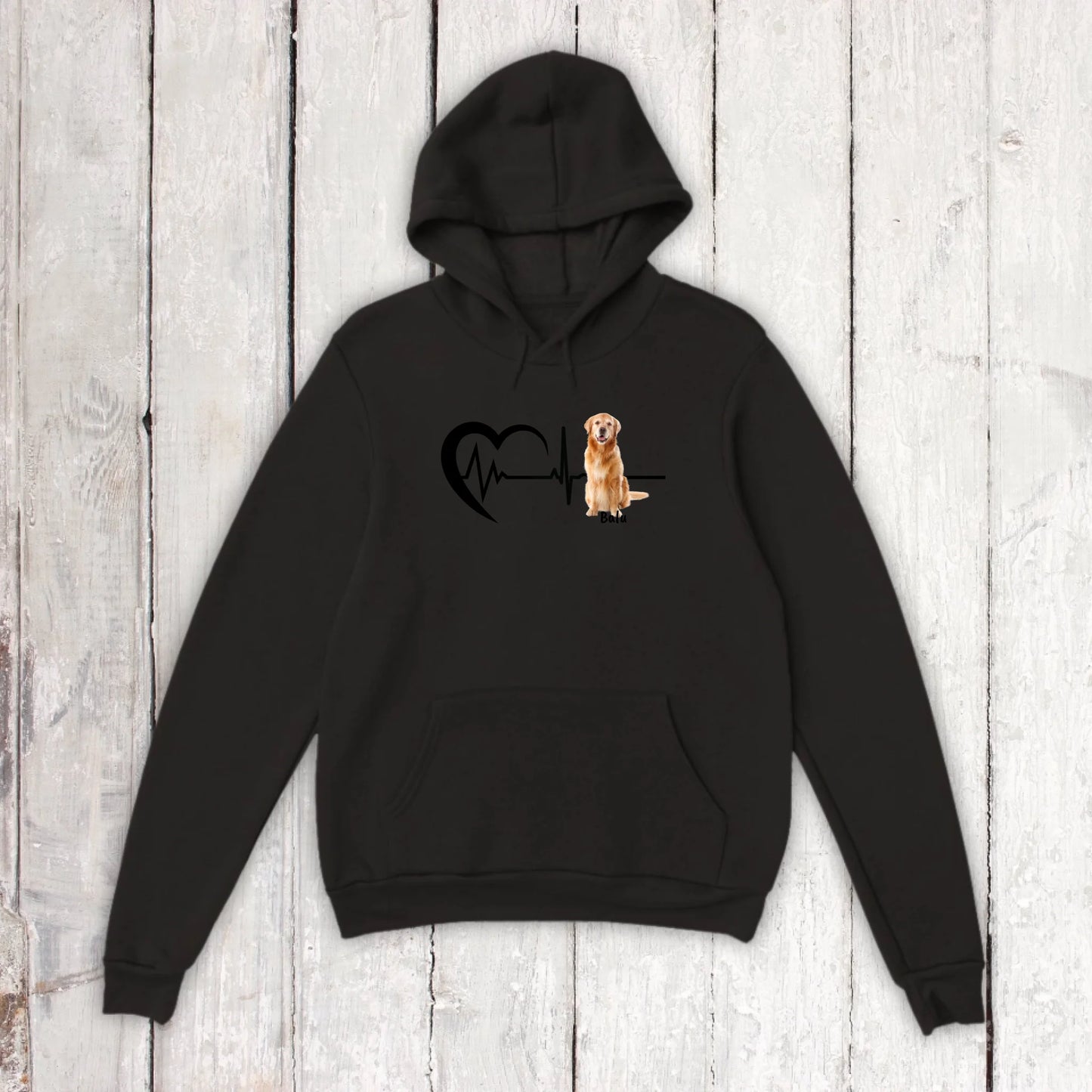 Heartbeat with photo - Personalized T-shirt 