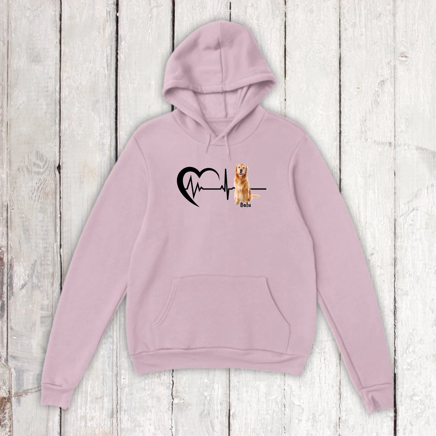 Heartbeat with photo - Personalized T-shirt 