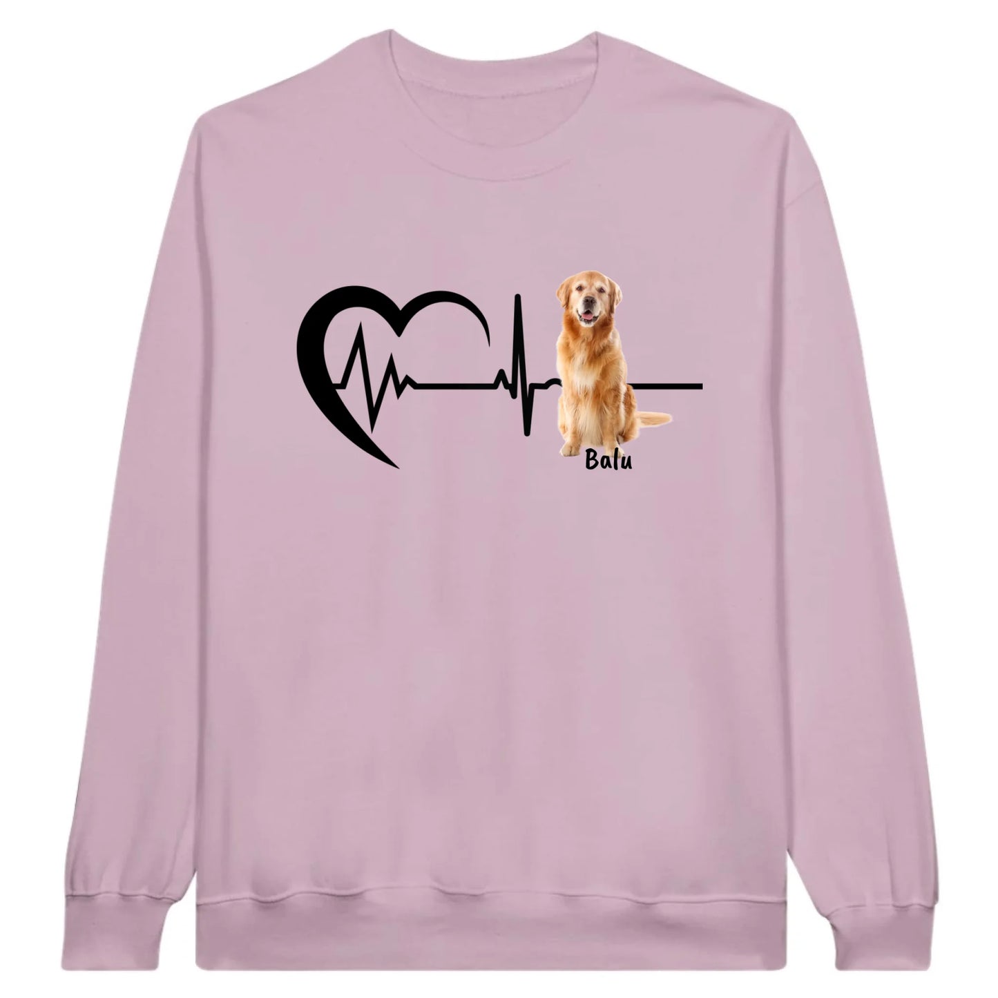 Heartbeat with photo - Personalized T-shirt 