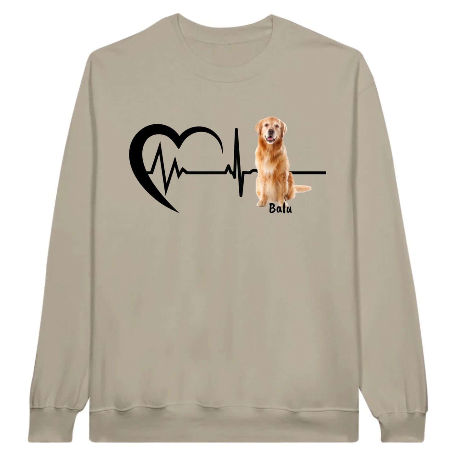 Heartbeat with photo - Personalized T-shirt 