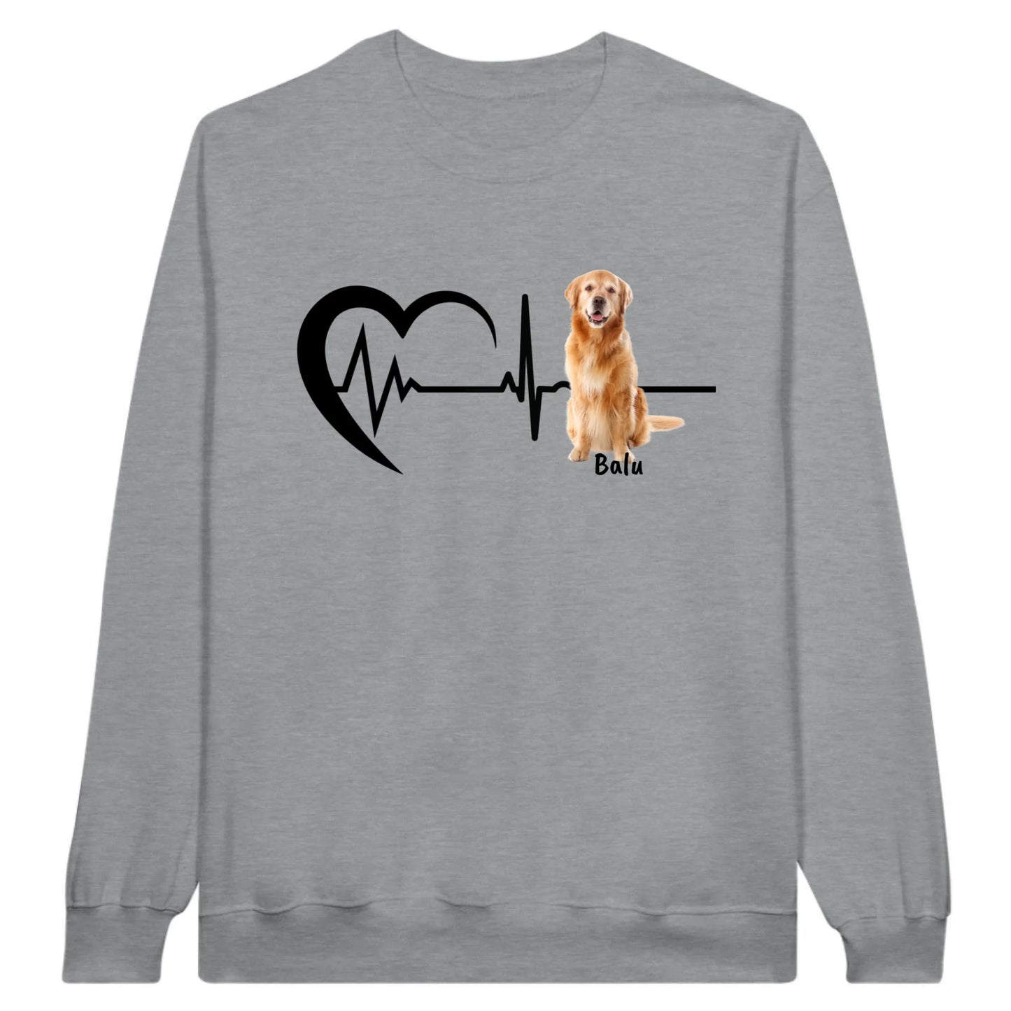 Heartbeat with photo - Personalized T-shirt 