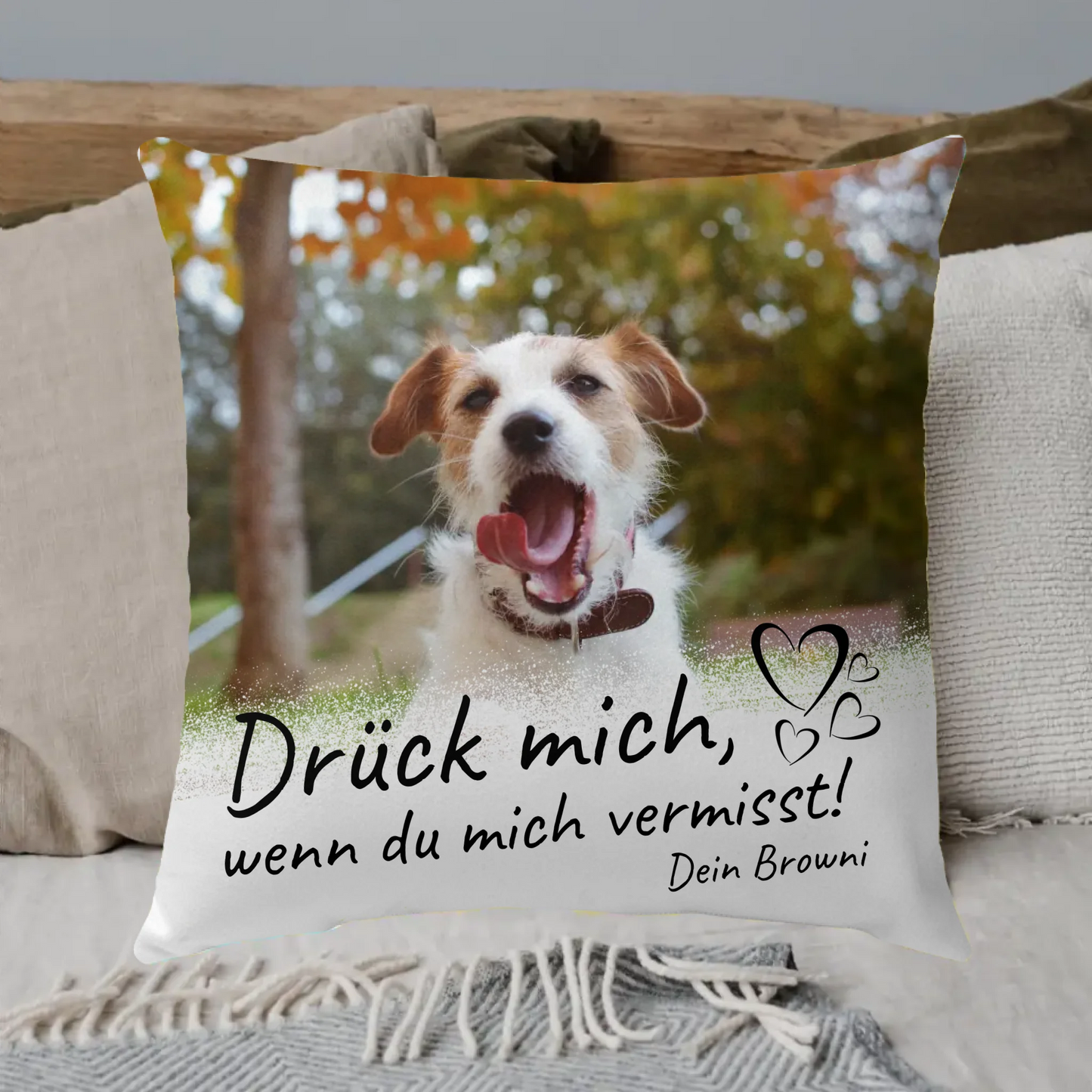 If you miss me - Personalized pillow