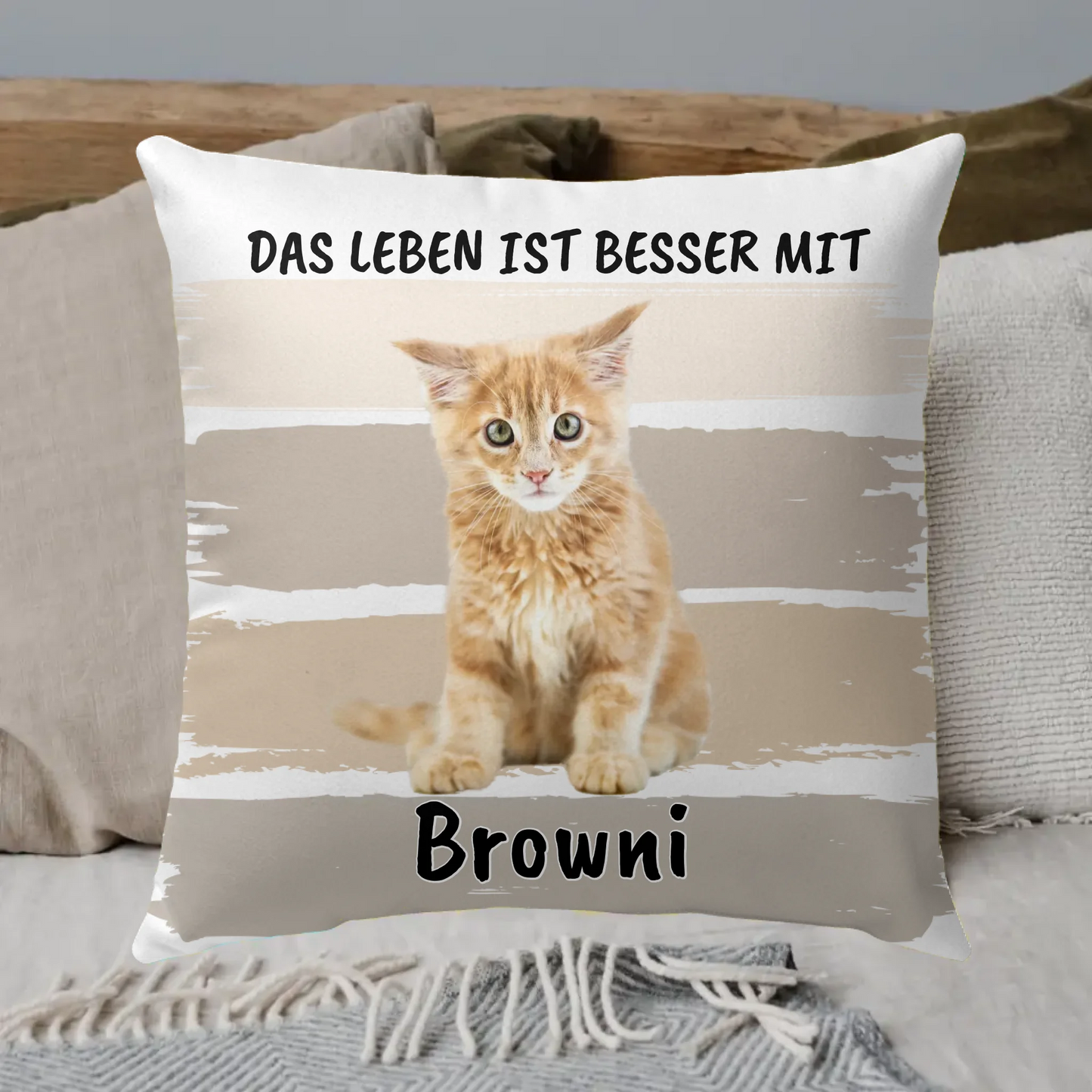 Hug me if you miss me - personalized premium photo pillow