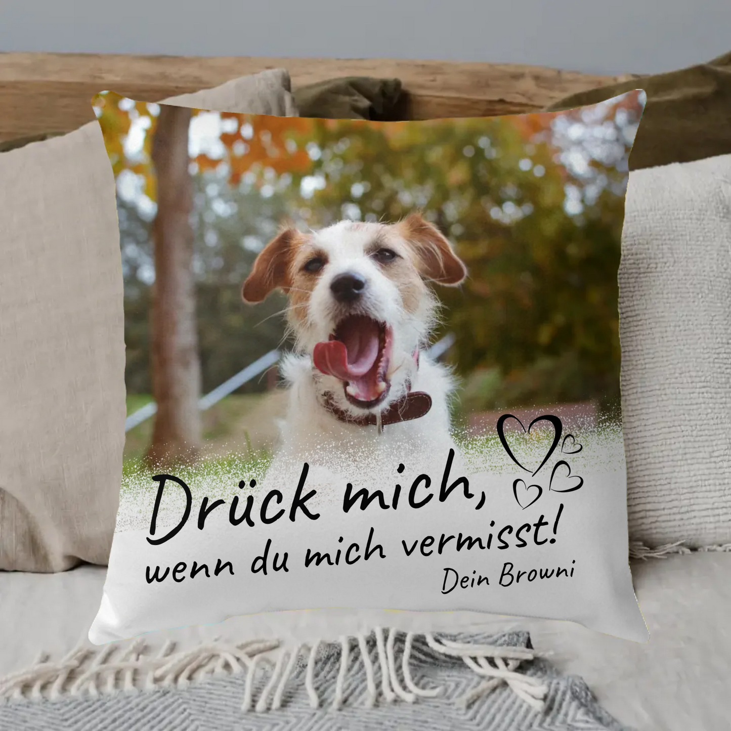 Personalisiertes Kissen: Danke an deinen Hund - Individuelles Kissen | Personalize Palace