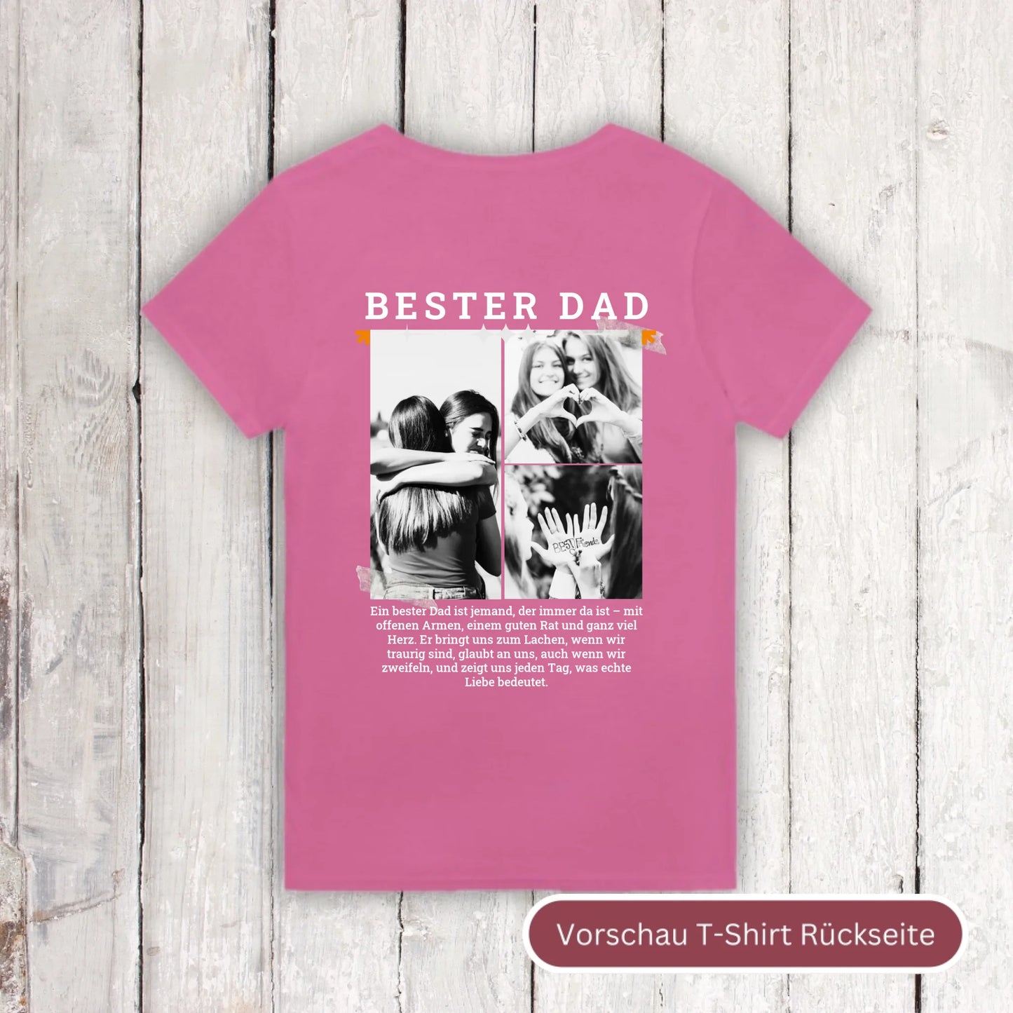 BEST DAD Hoodie with up to 3 photos - personalized hoodie