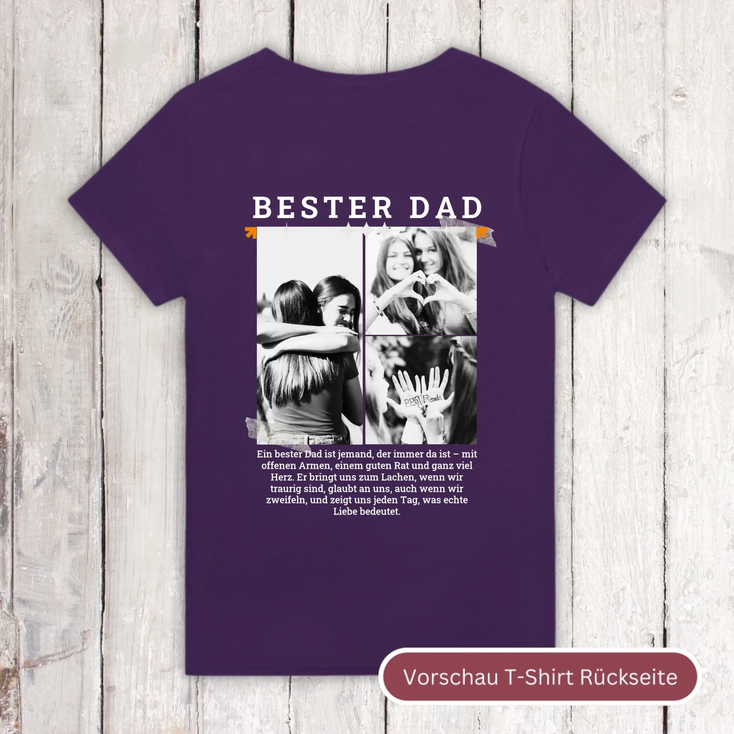 BEST DAD Hoodie with up to 3 photos - personalized hoodie