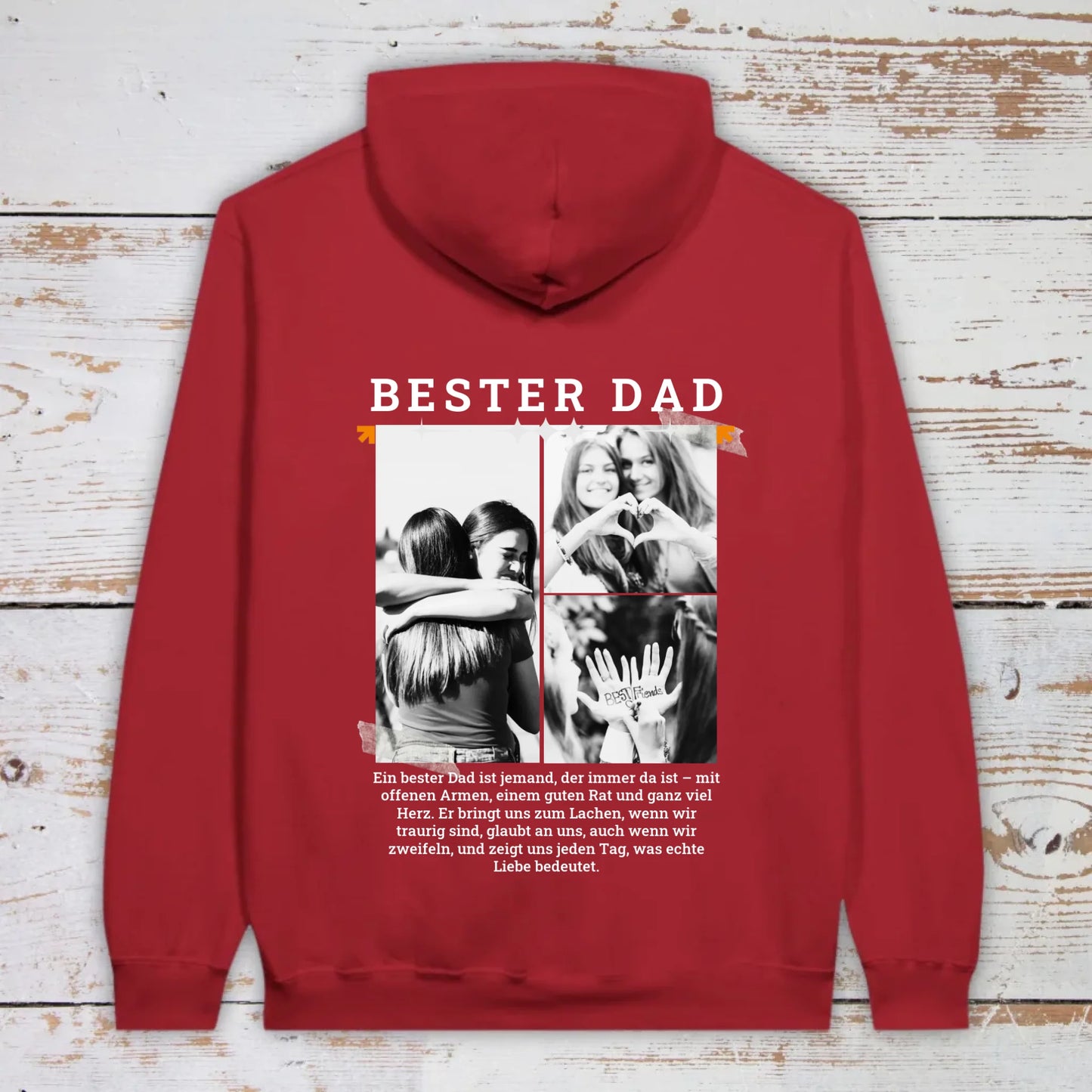 BESTER DAD T-Shirt mit bis zu 3 Fotos - individuelles T-Shirt | Personalize Palace