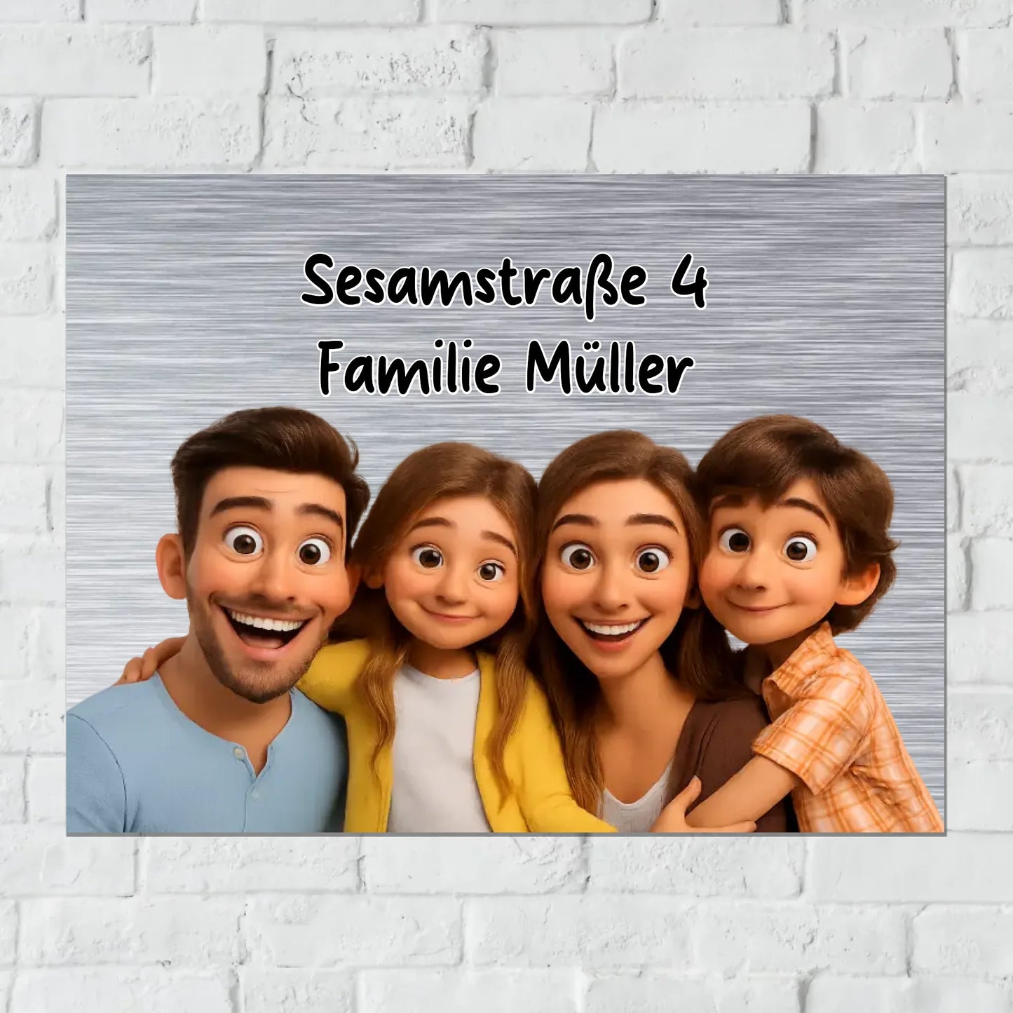 Personalisiertes Schild: dein Foto als Cartoon Zeichentrick - Individuelles Türschild | Personalize Palace