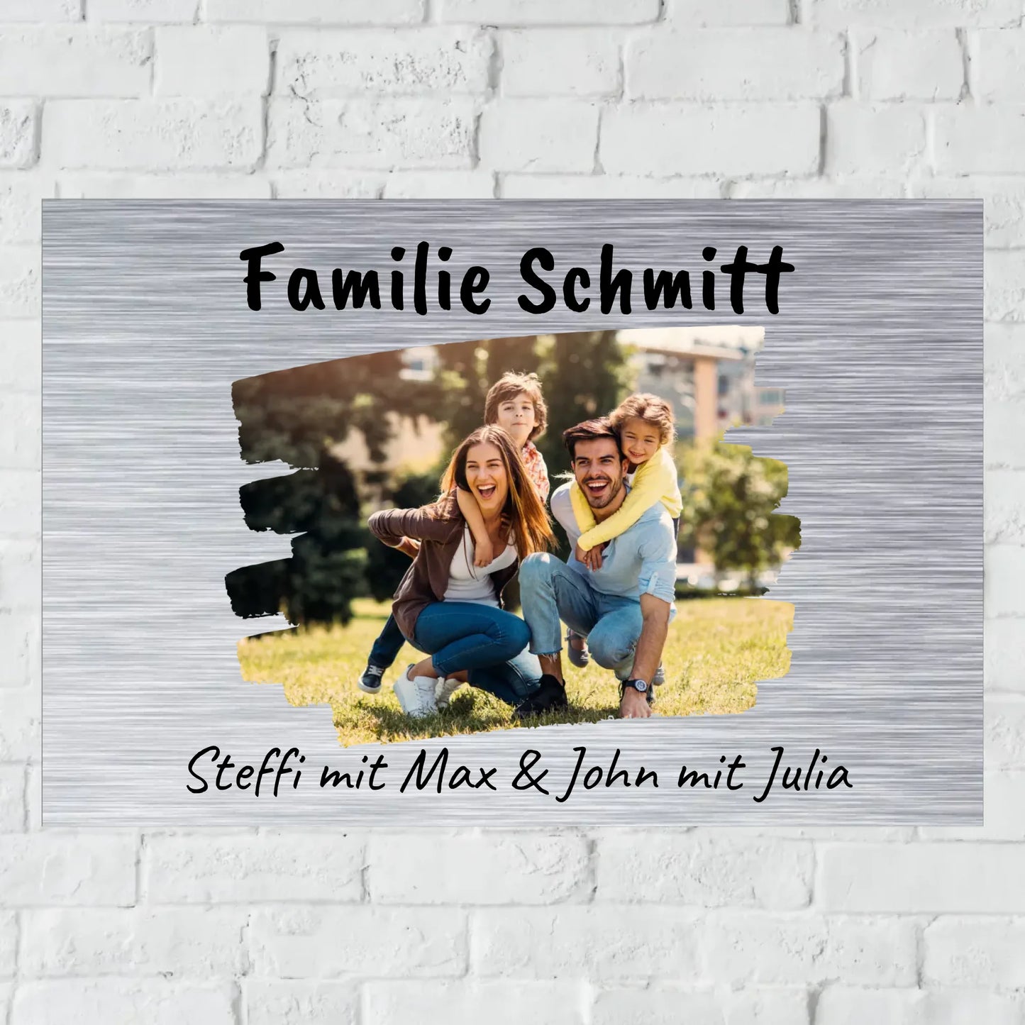 Aluminium Schild für Innen und Außen mit Löchern zur Befestigung