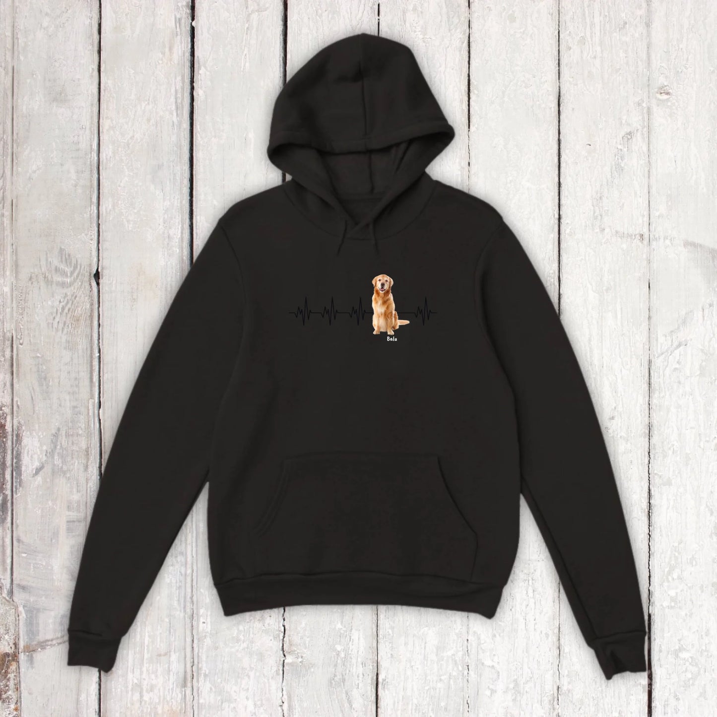 Heartbeat with photo - Personalized T-shirt (2) 