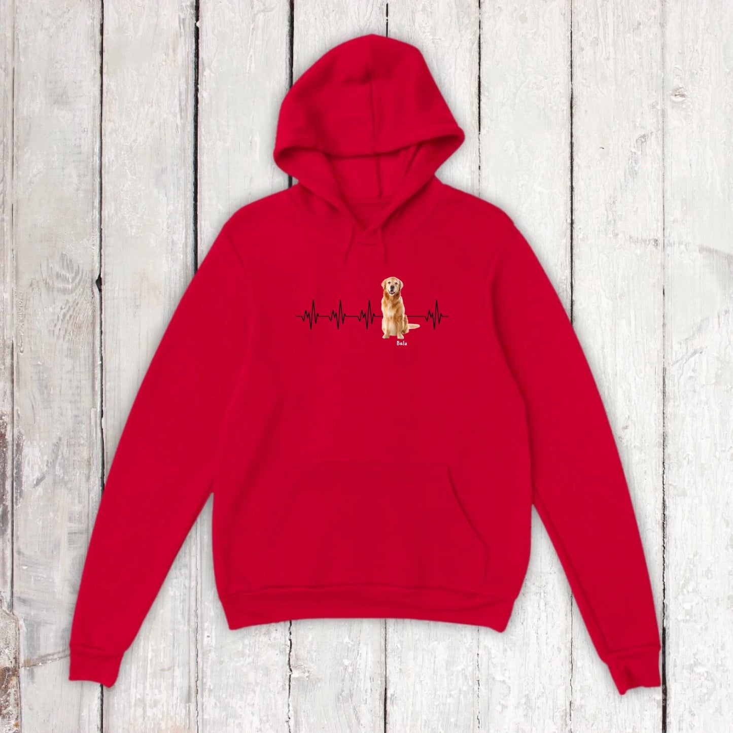 Heartbeat with photo - Personalized T-shirt (2) 