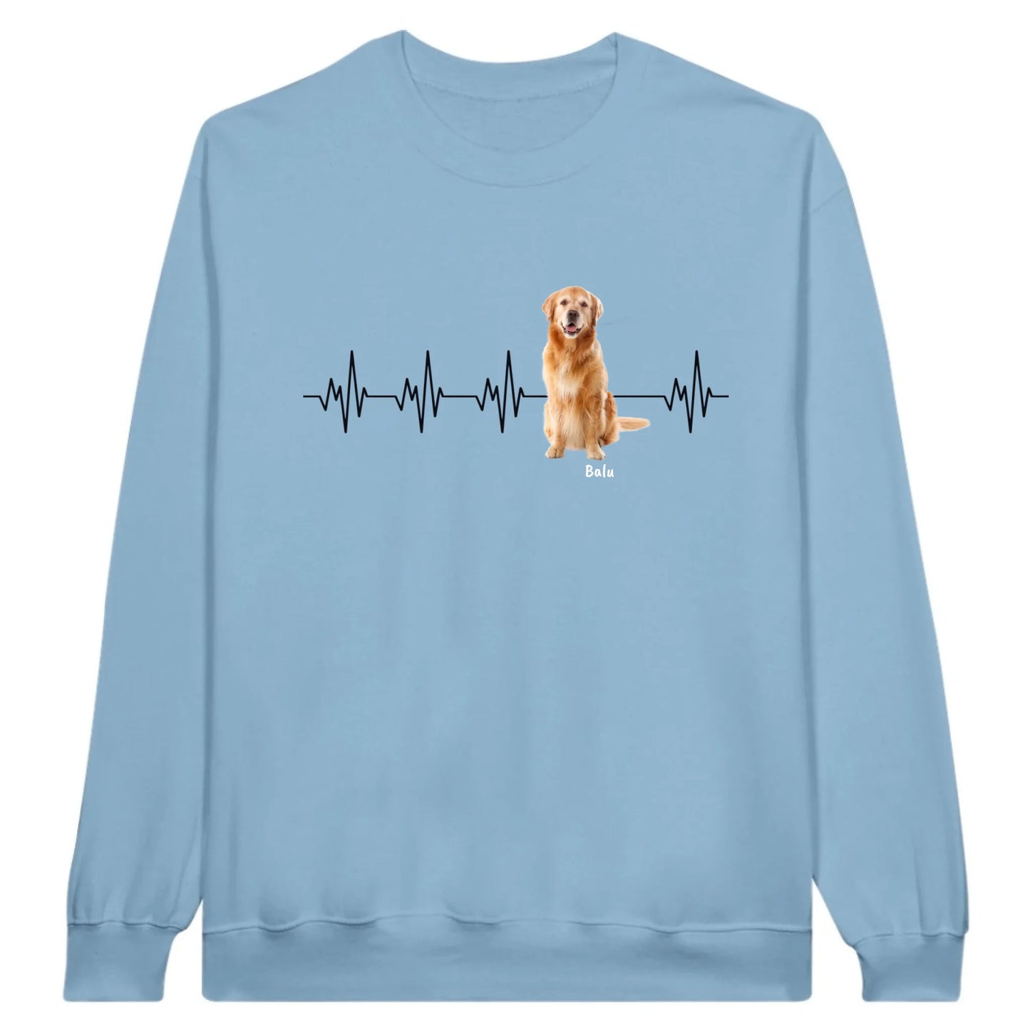 Heartbeat with photo - Personalized T-shirt (2) 